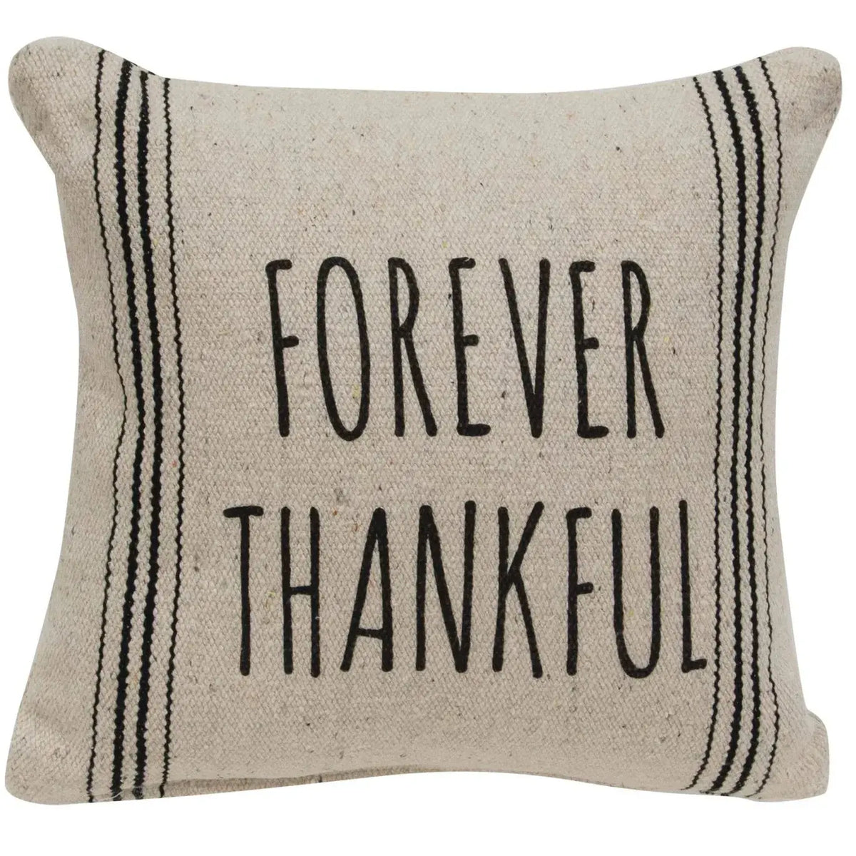 Forever Thankful Striped Natural Pillow CWI Gifts Forever Thankful Striped Natural Pillow CWI Gifts