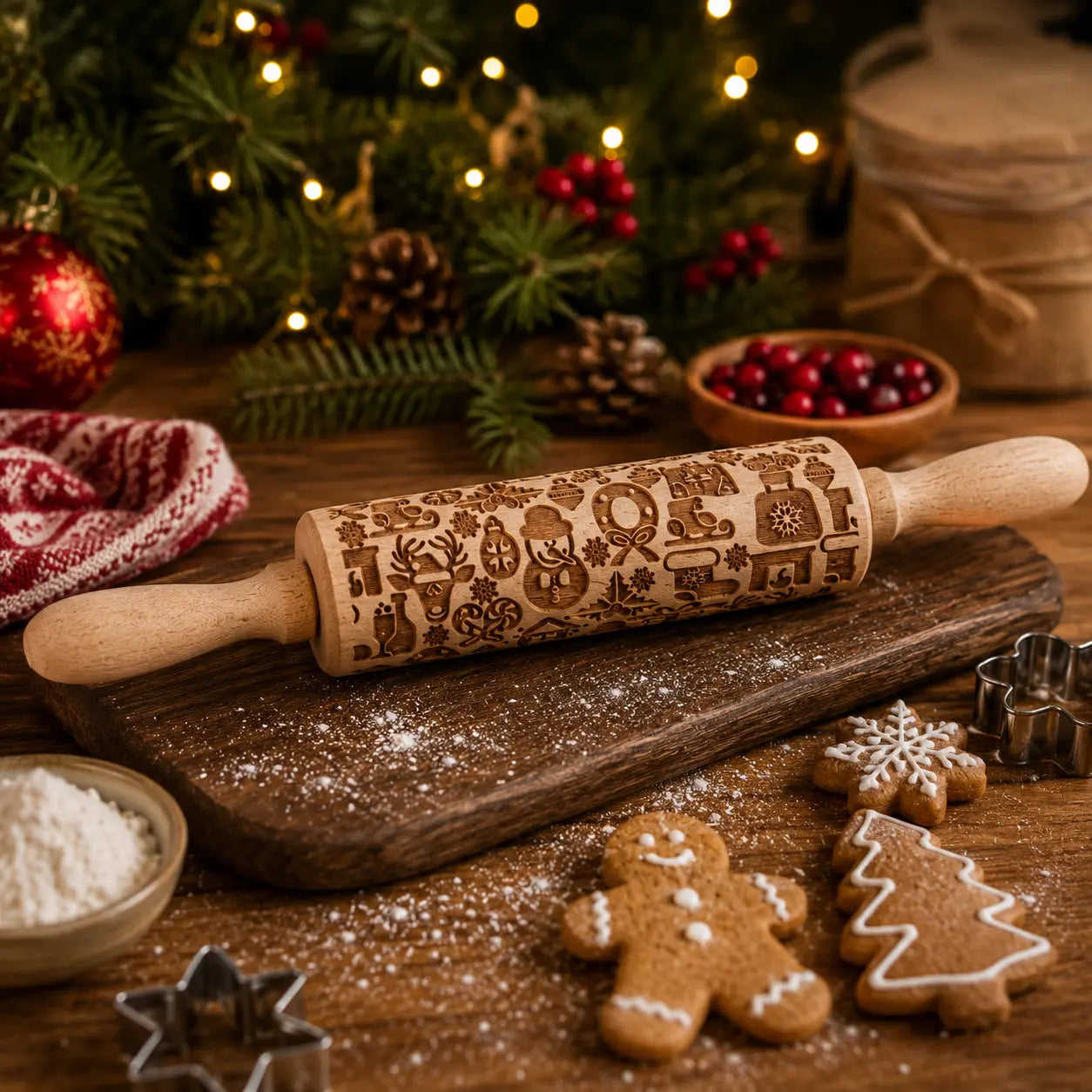 Christmas Rolling Pin Set | 10 Styles Gia Roma Christmas Rolling Pin Set | 10 Styles Gia Roma