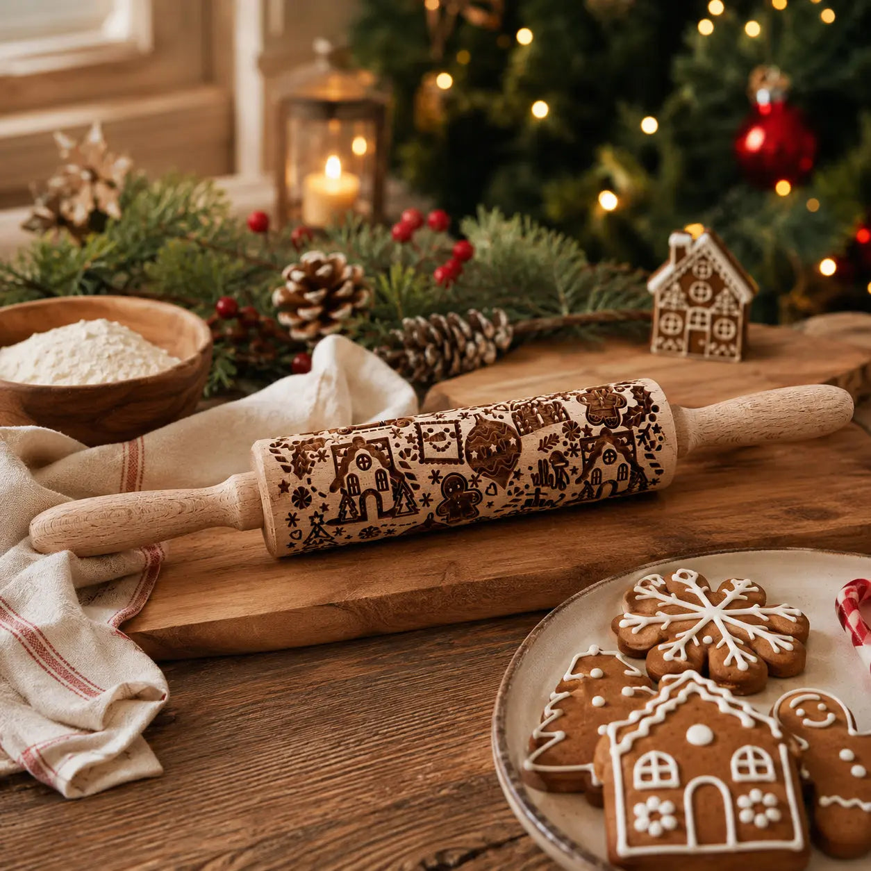 Christmas Rolling Pin Set | 10 Styles Gia Roma Christmas Rolling Pin Set | 10 Styles Gia Roma