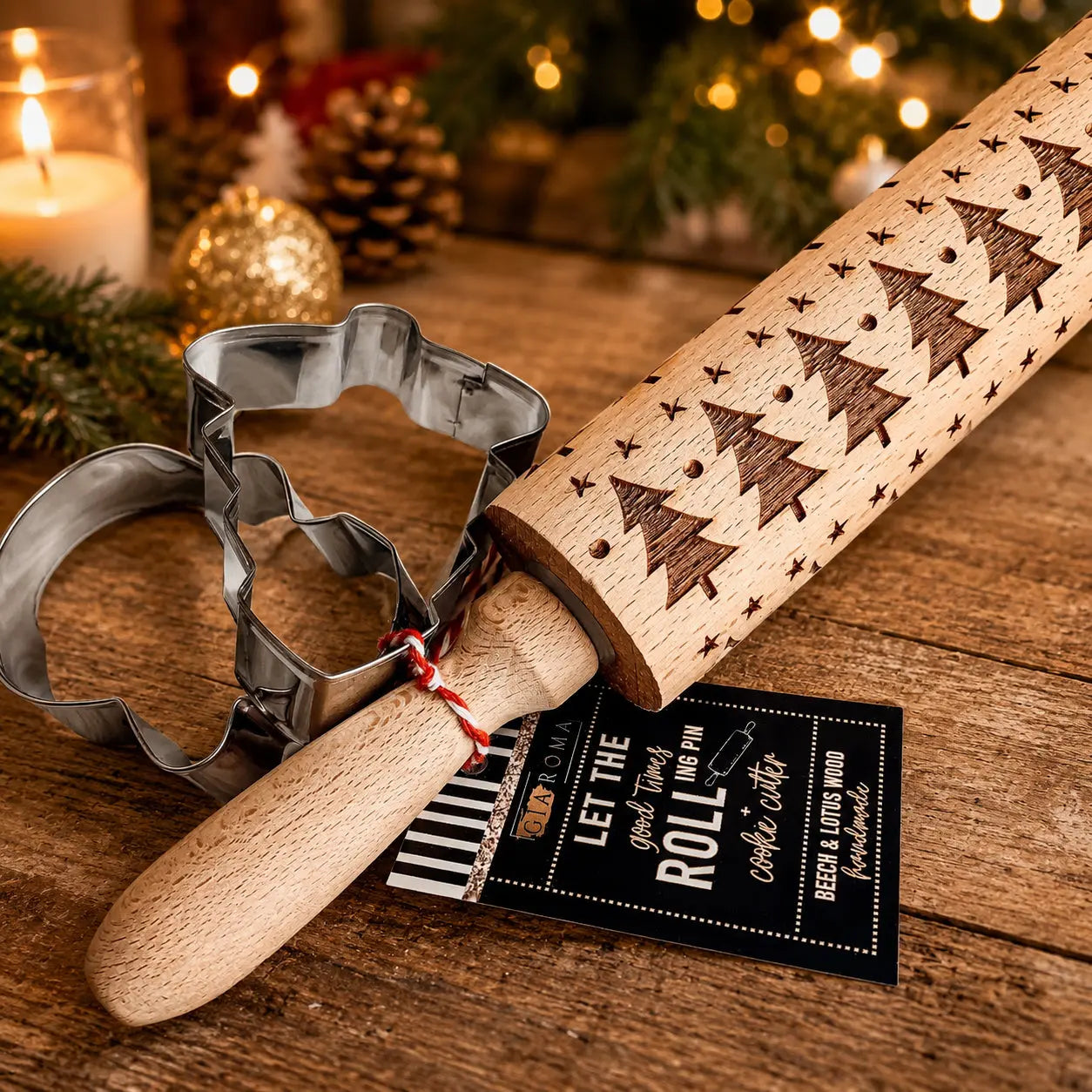 Christmas Rolling Pin Set | 10 Styles Gia Roma Christmas Rolling Pin Set | 10 Styles Gia Roma