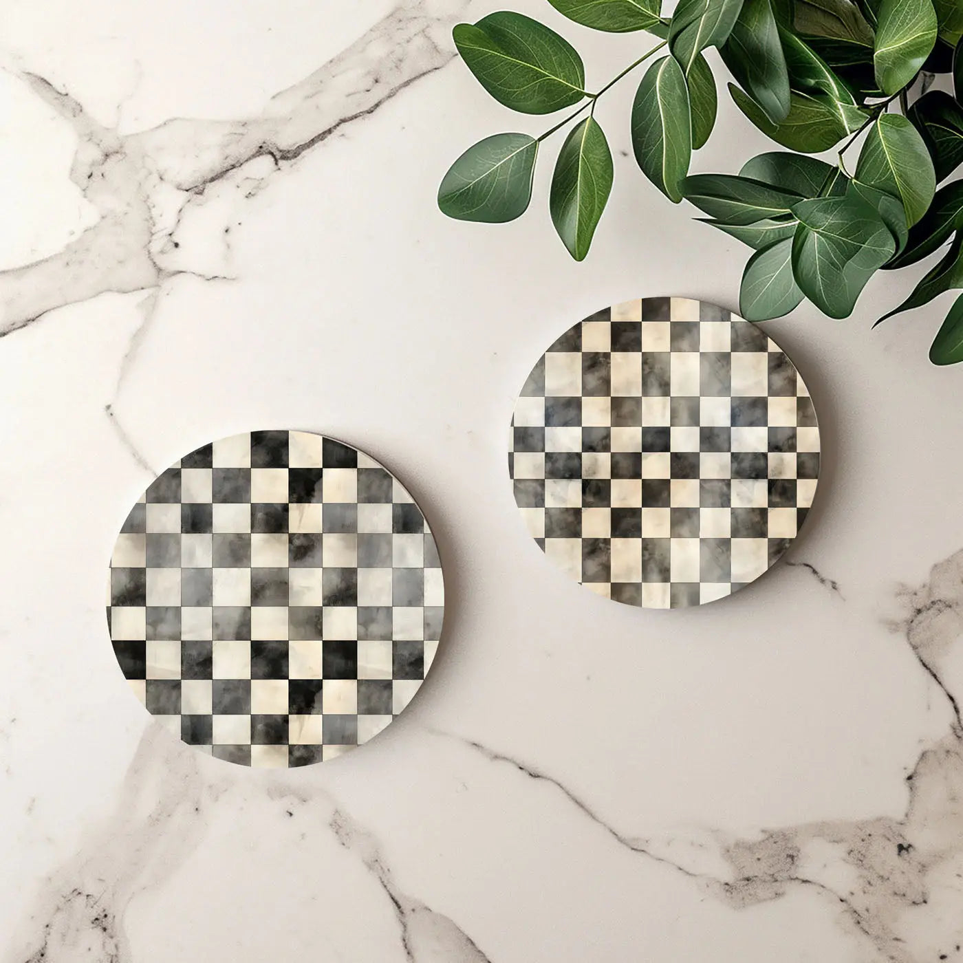 Courtly Check Coasters Gia Roma Courtly Check Coasters Gia Roma