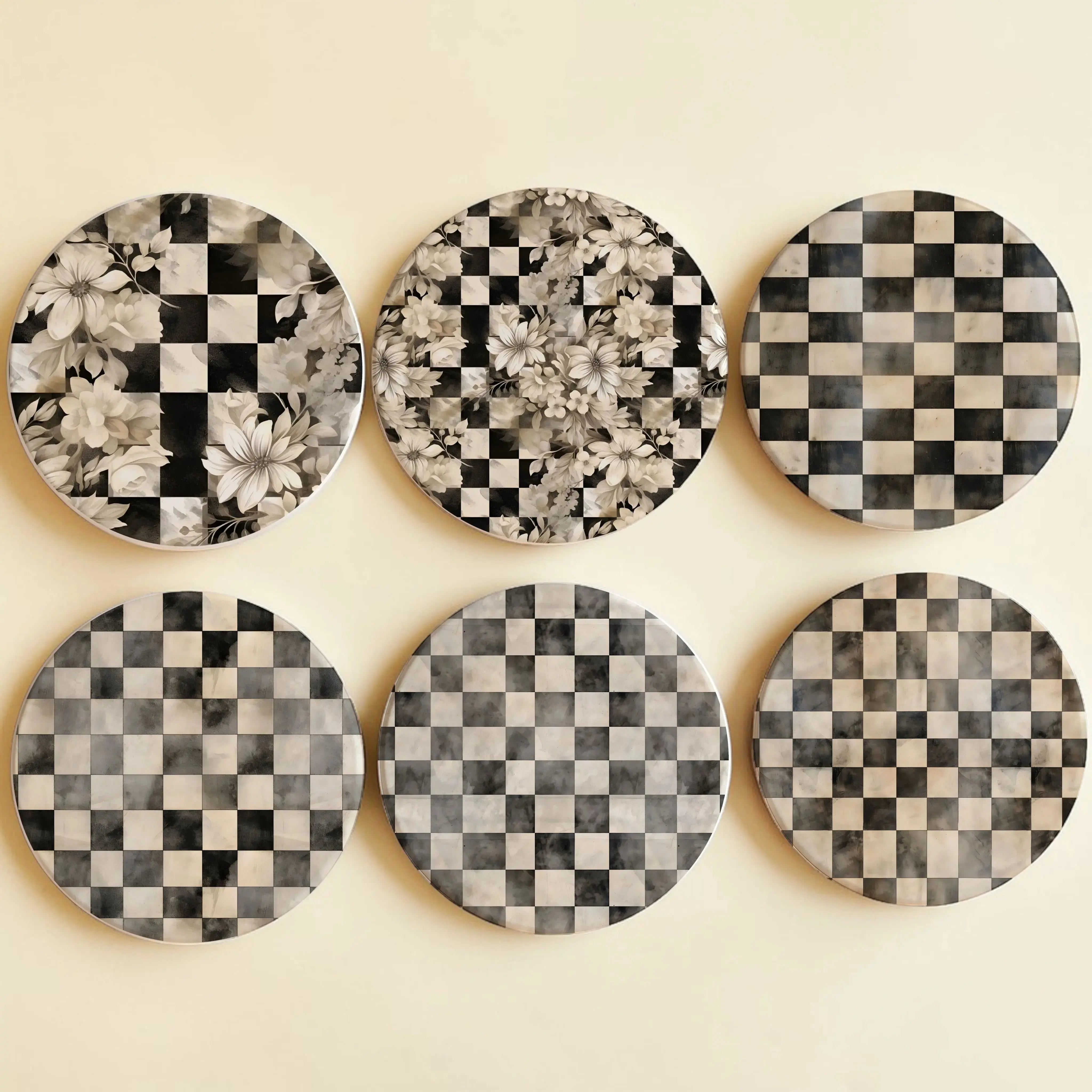 Courtly Check Coasters Gia Roma Courtly Check Coasters Gia Roma