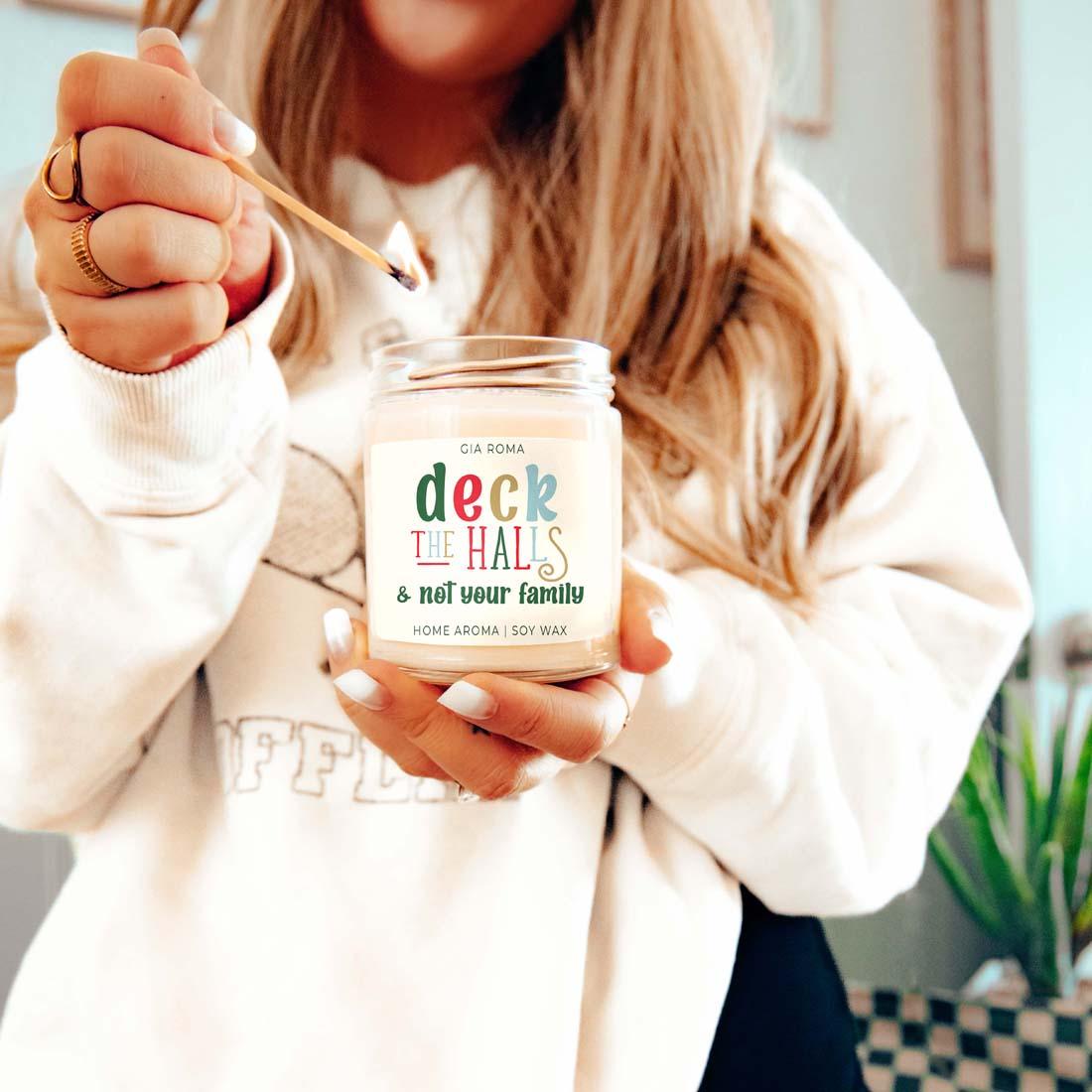 Deck The Halls Candle Gia Roma Deck The Halls Candle Gia Roma