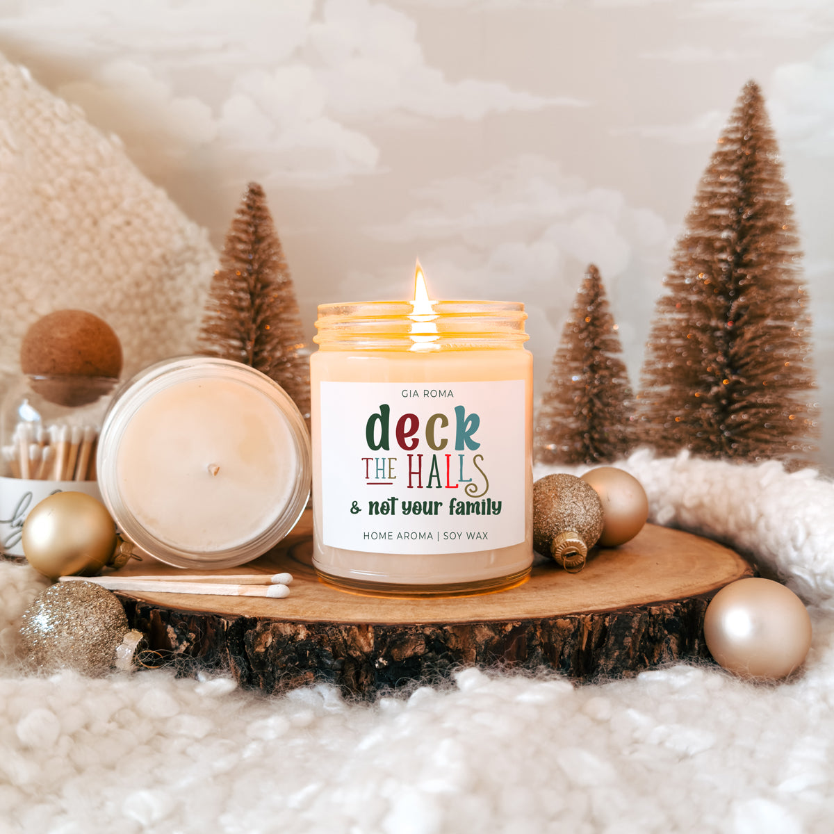 Deck The Halls Candle Gia Roma Deck The Halls Candle Gia Roma