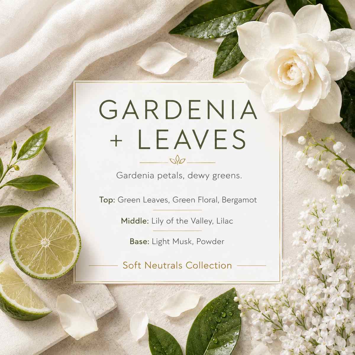 Gardenia + Leaves Candle Grand Candles Gardenia + Leaves Candle Grand Candles