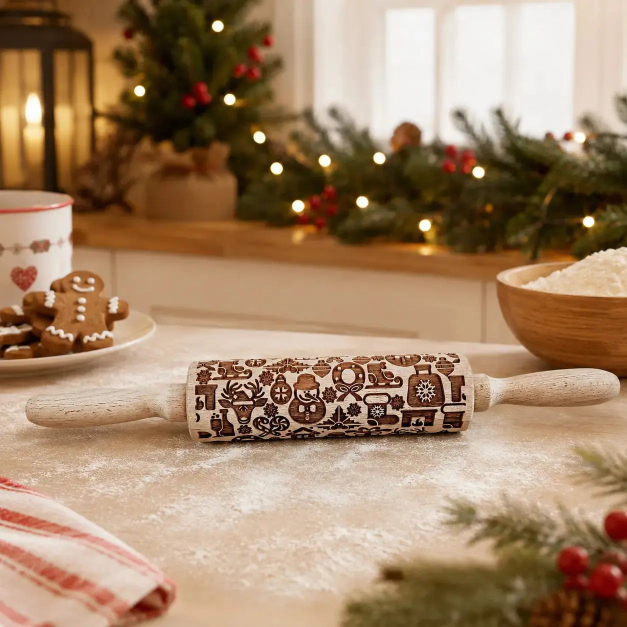 Christmas Rolling Pin Set | 10 Styles Gia Roma Christmas Rolling Pin Set | 10 Styles Gia Roma