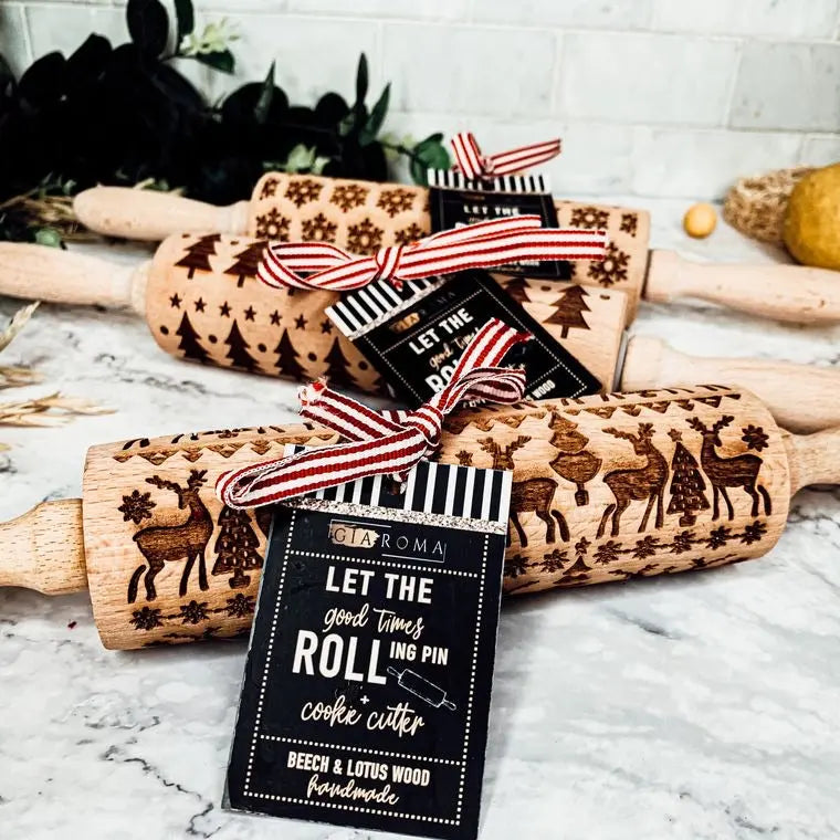 Christmas Rolling Pin Set | 10 Styles Gia Roma
