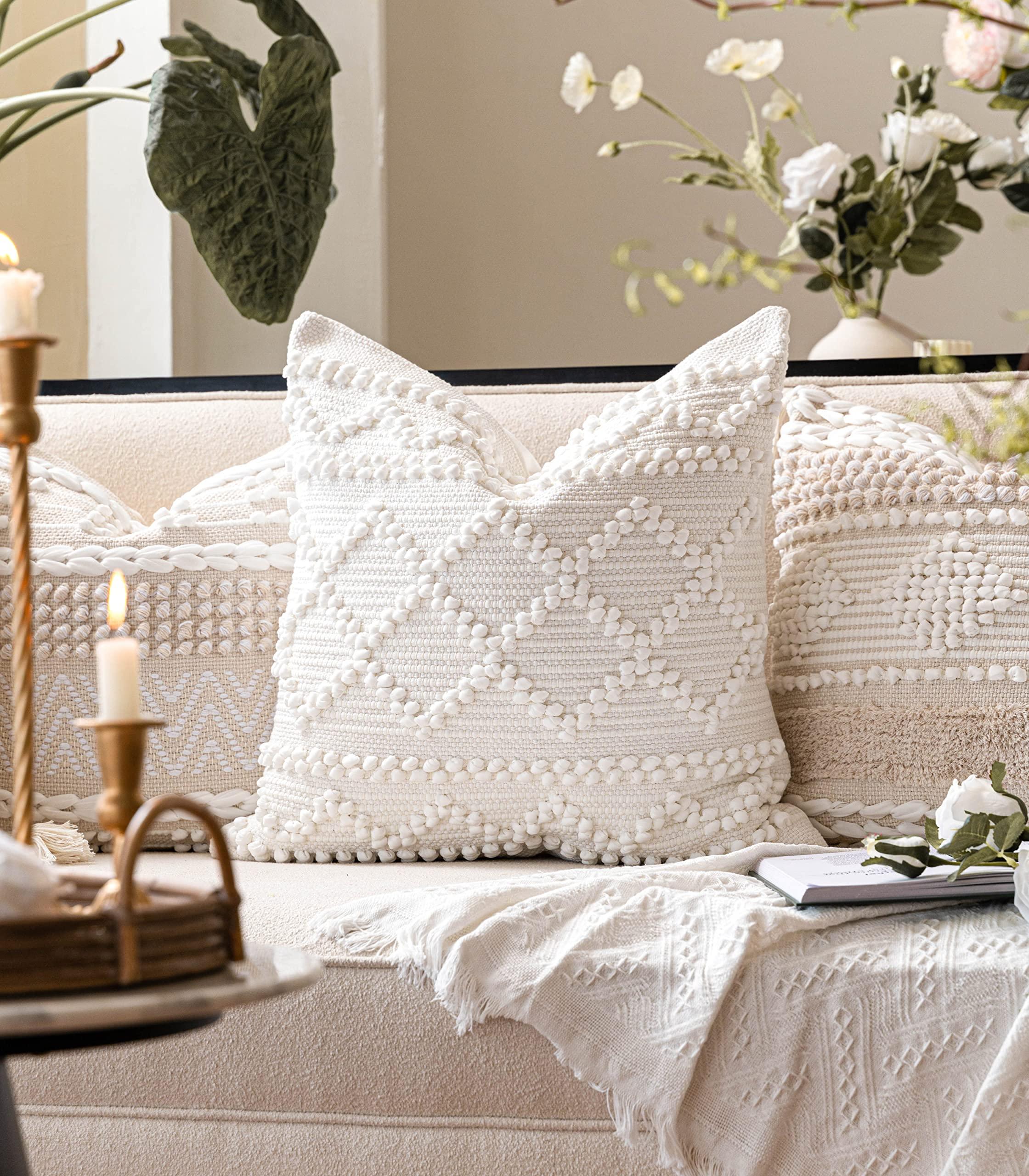 Cream Decorative Lumbar Pillow Cover – 14" x 36" - KJ Cozy Designs