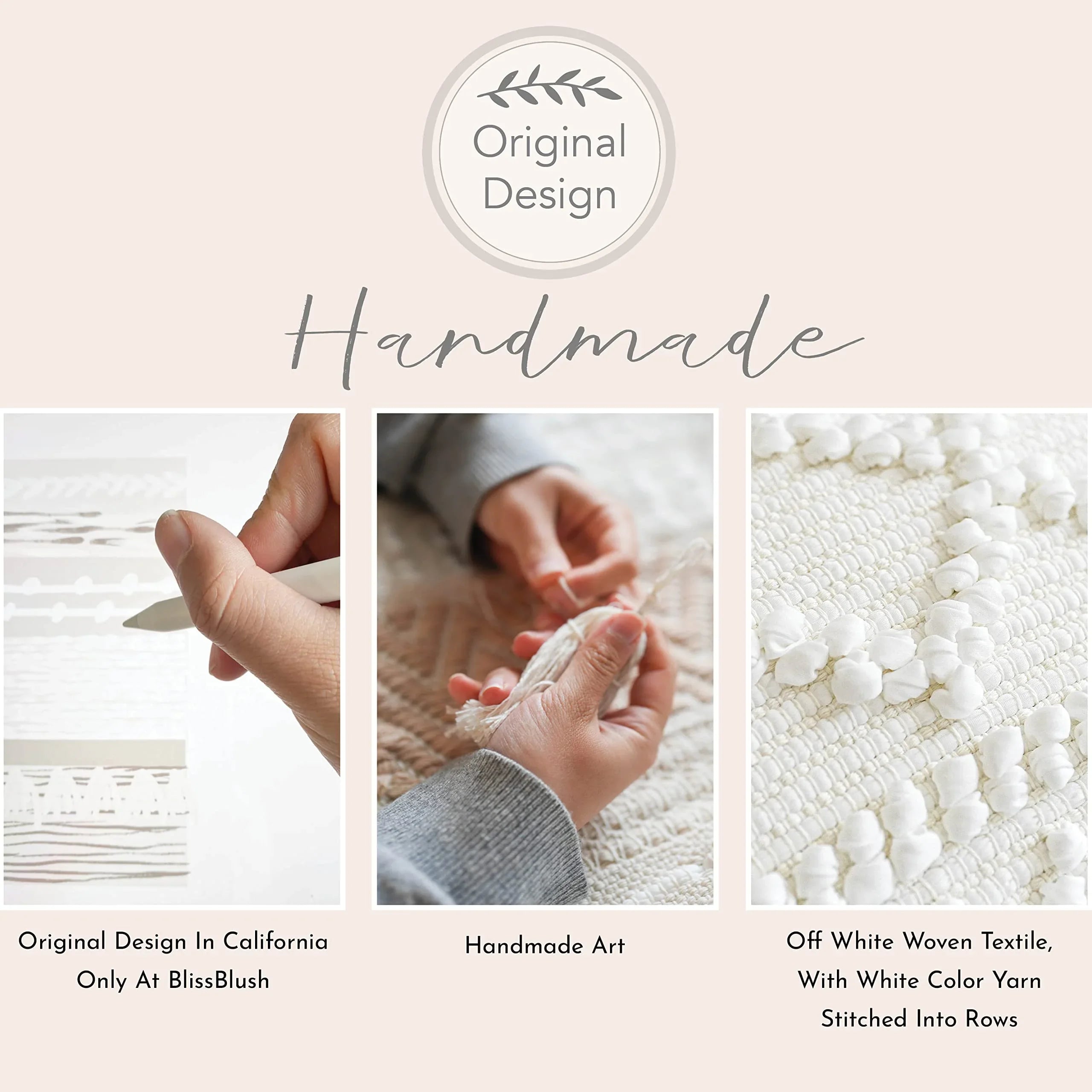 Cream Decorative Lumbar Pillow Cover – 14" x 36" - KJ Cozy Designs