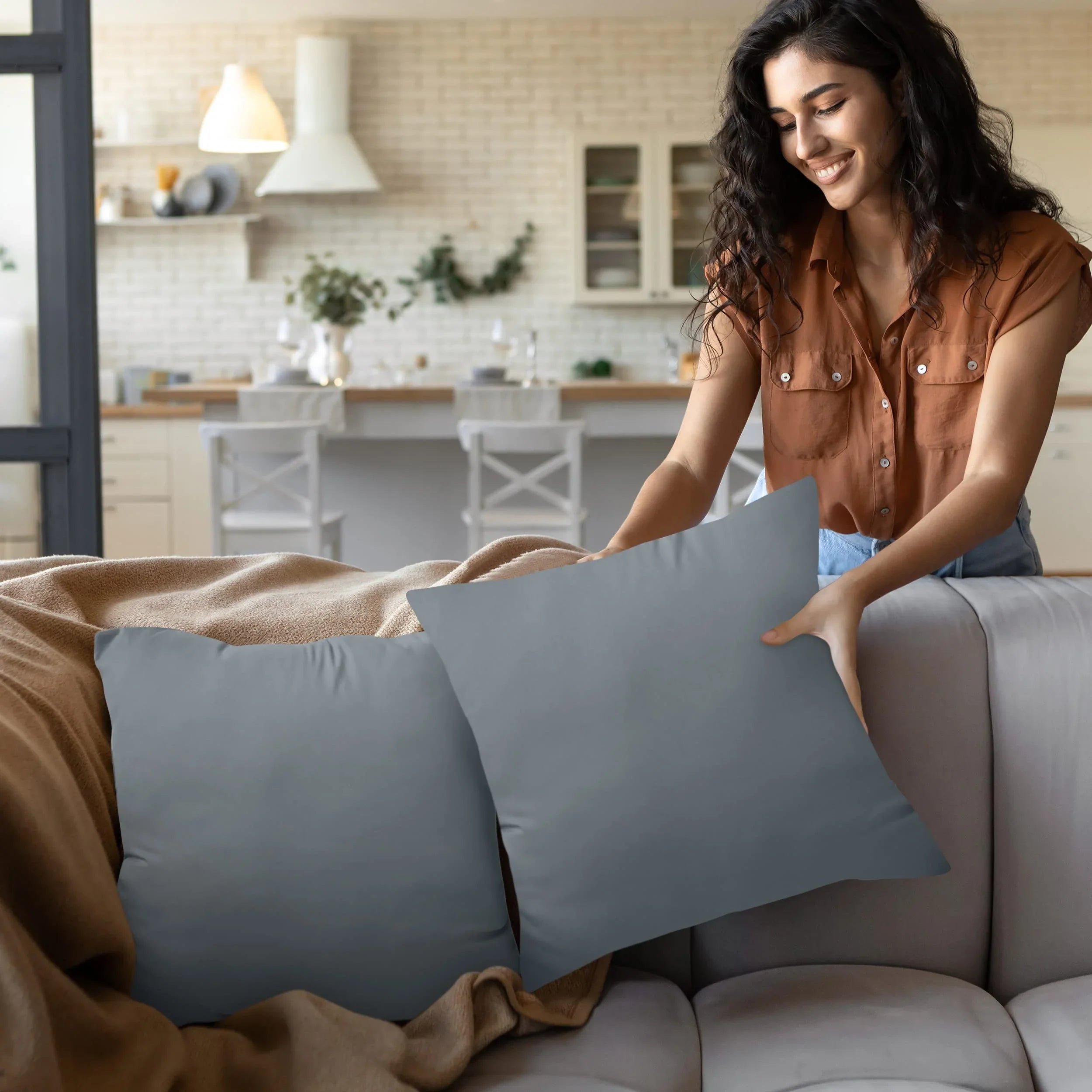 18" x 18" Throw Pillow Inserts (Set of 2) - KJ Cozy Designs