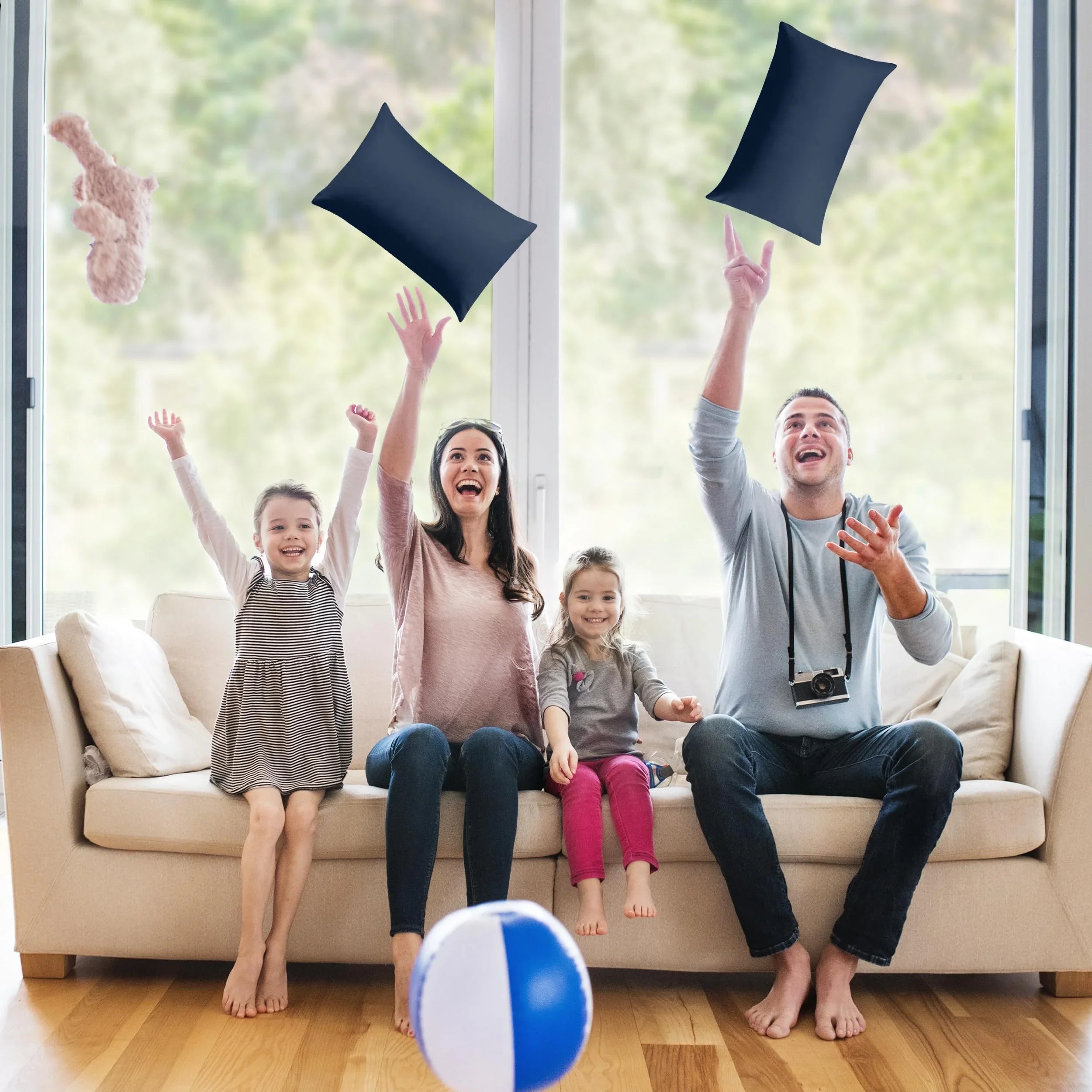 18" x 18" Throw Pillow Inserts (Set of 2) - KJ Cozy Designs