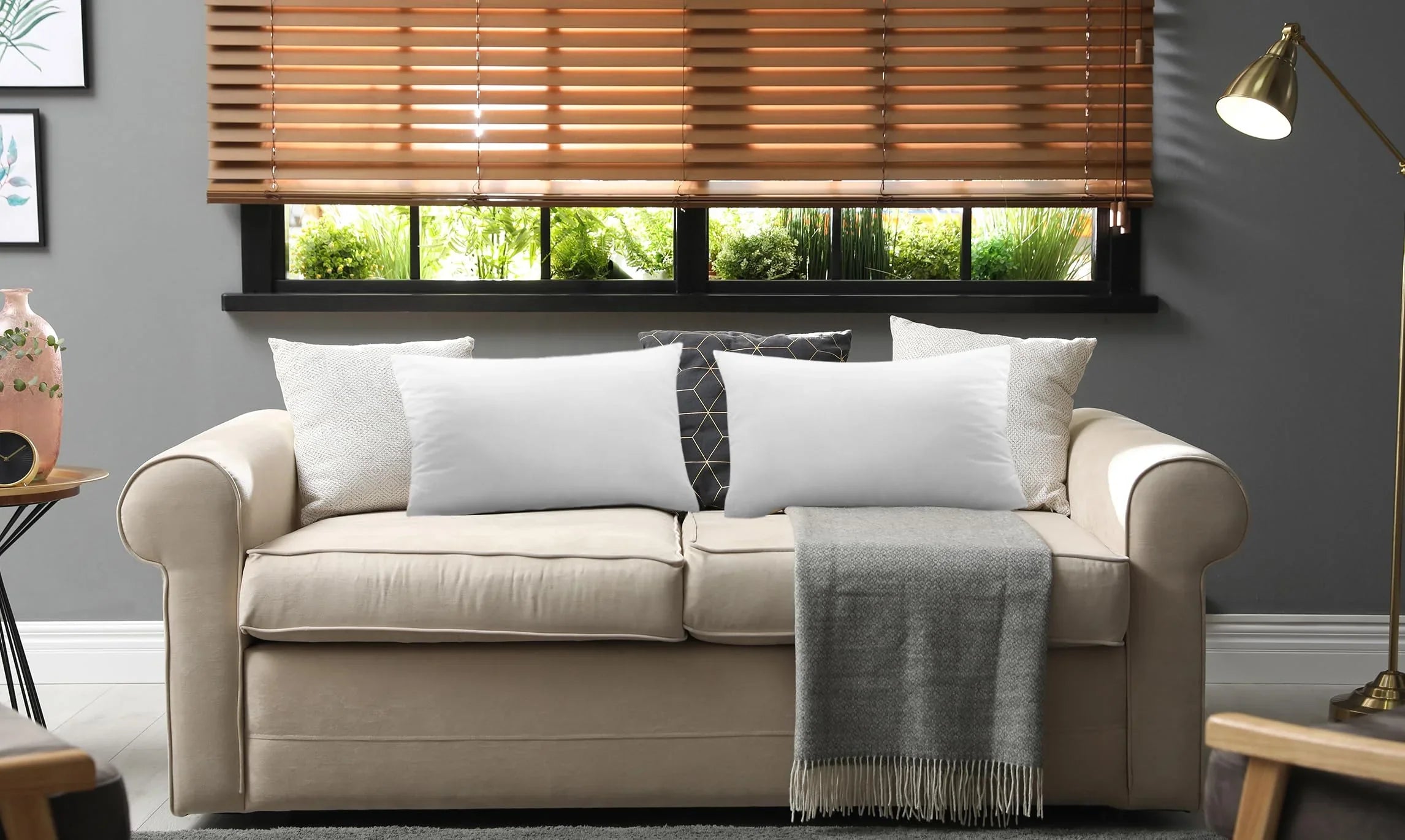 18" x 18" Throw Pillow Inserts (Set of 2) - KJ Cozy Designs