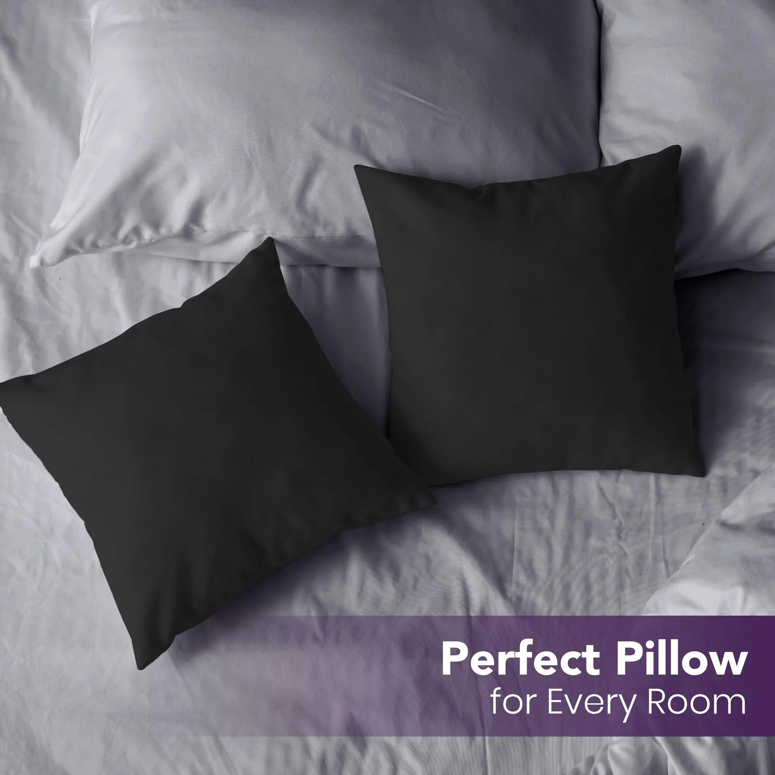 18" x 18" Throw Pillow Inserts (Set of 2) - KJ Cozy Designs