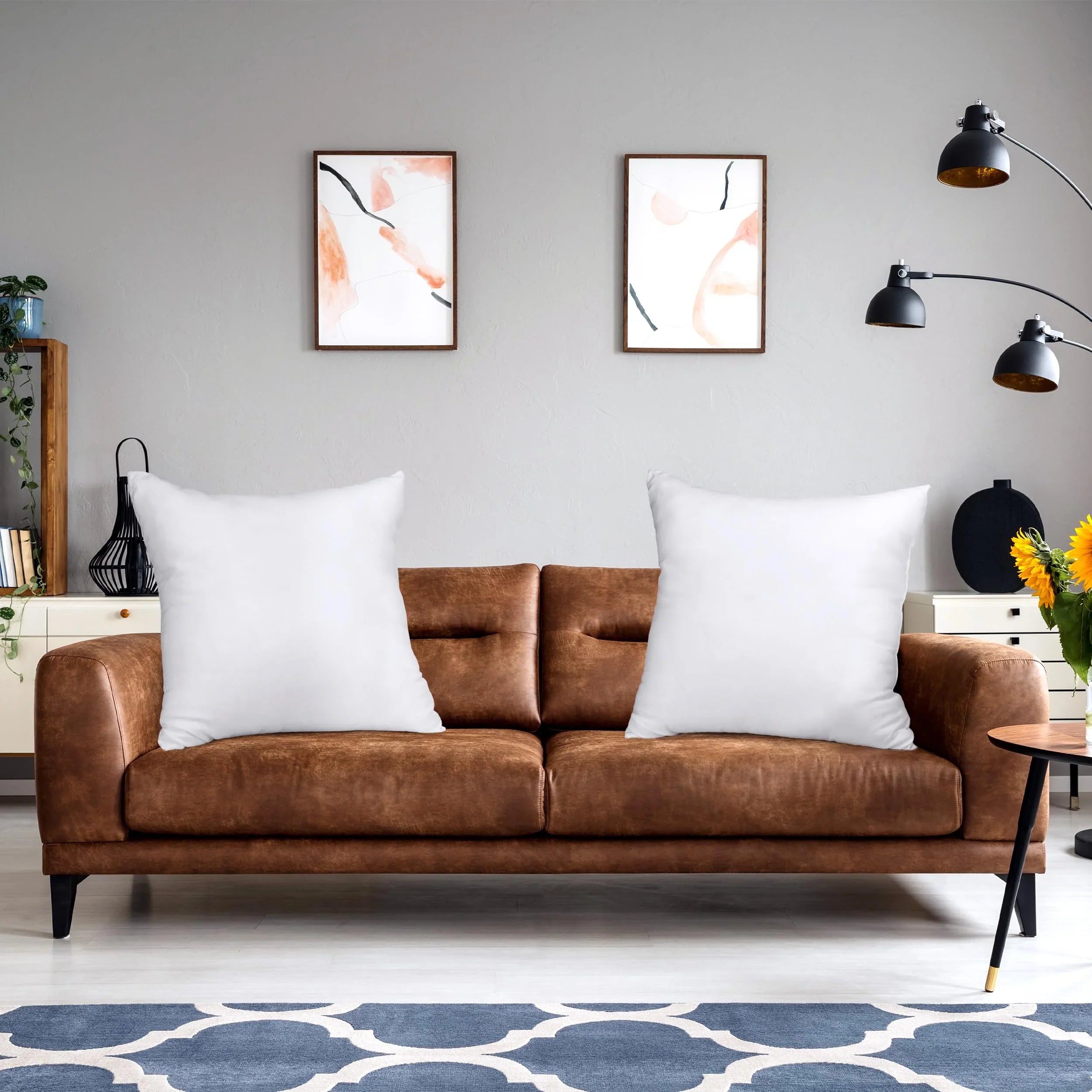 18" x 18" Throw Pillow Inserts (Set of 2) - KJ Cozy Designs