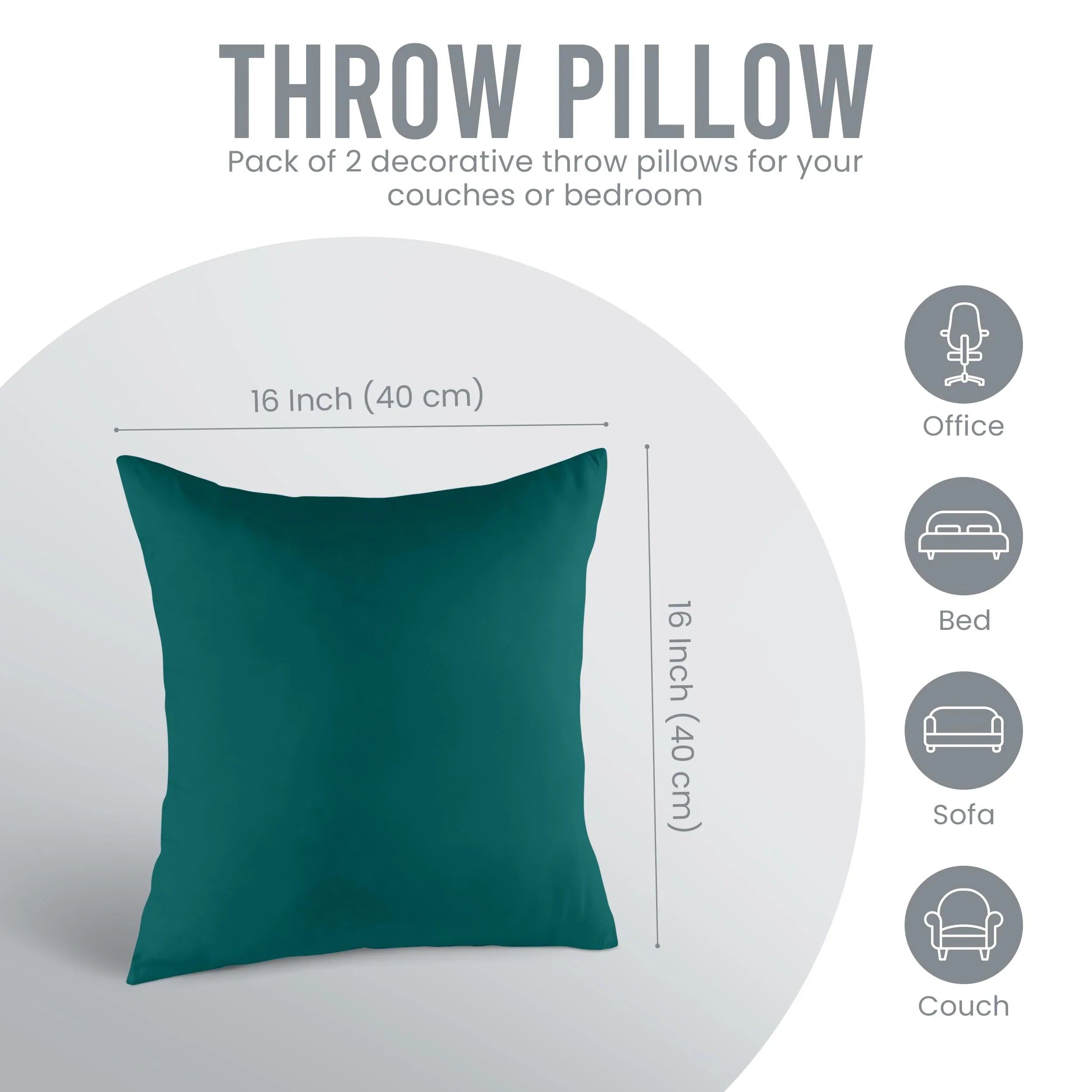 18" x 18" Throw Pillow Inserts (Set of 2) - KJ Cozy Designs