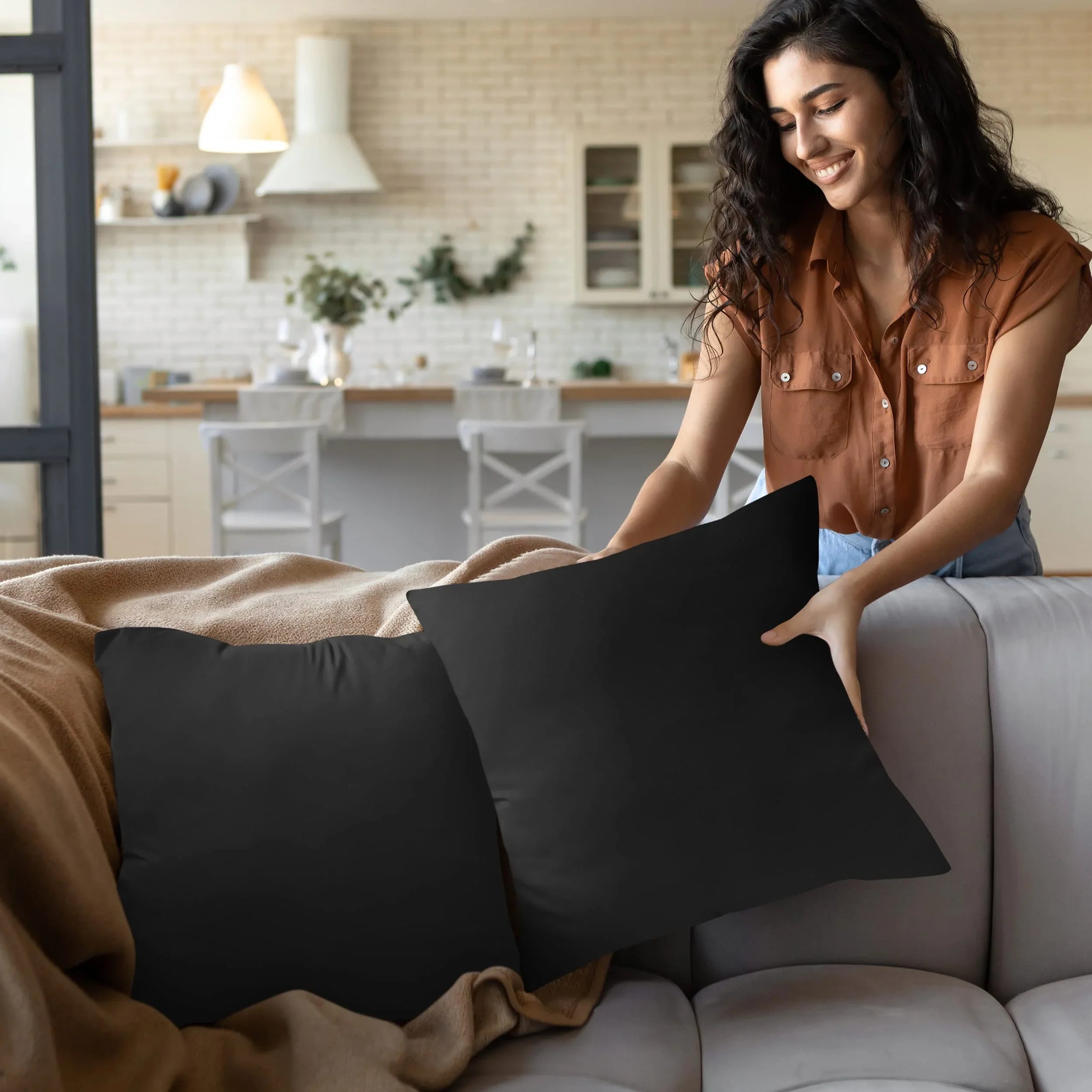 18" x 18" Throw Pillow Inserts (Set of 2) - KJ Cozy Designs