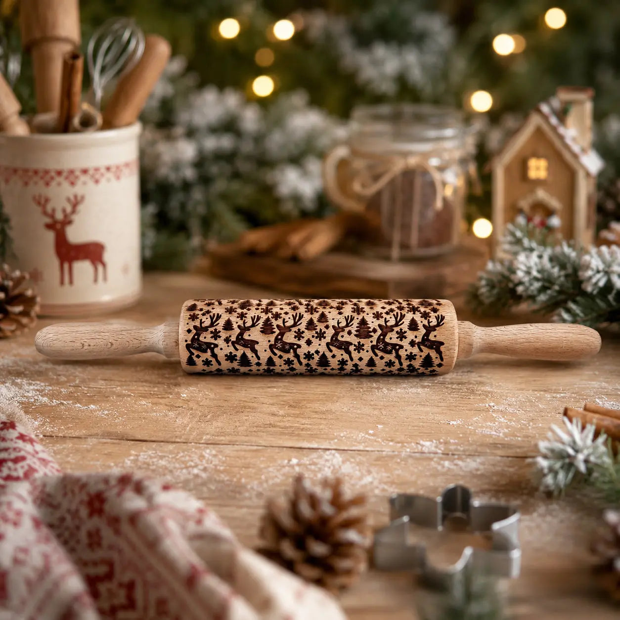 Christmas Rolling Pin Set | 10 Styles Gia Roma Christmas Rolling Pin Set | 10 Styles Gia Roma