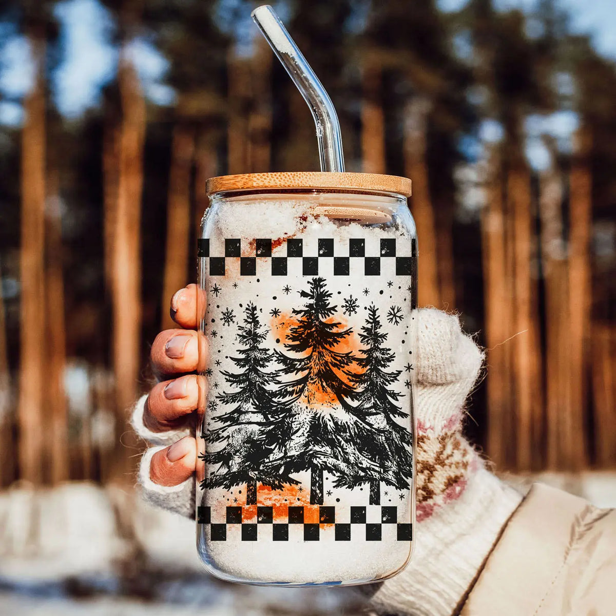 Retro Christmas Tree 17oz