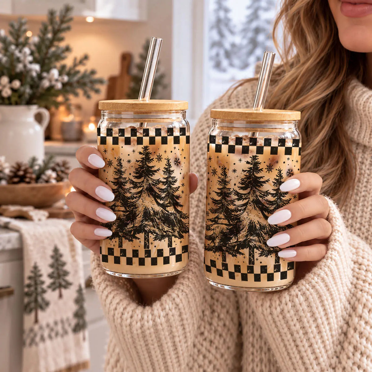 Retro Christmas Tree 17oz
