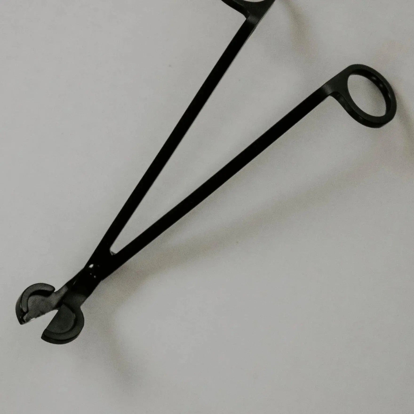Black metal candle wick trimmer for farmhouse home decor and bath essentials