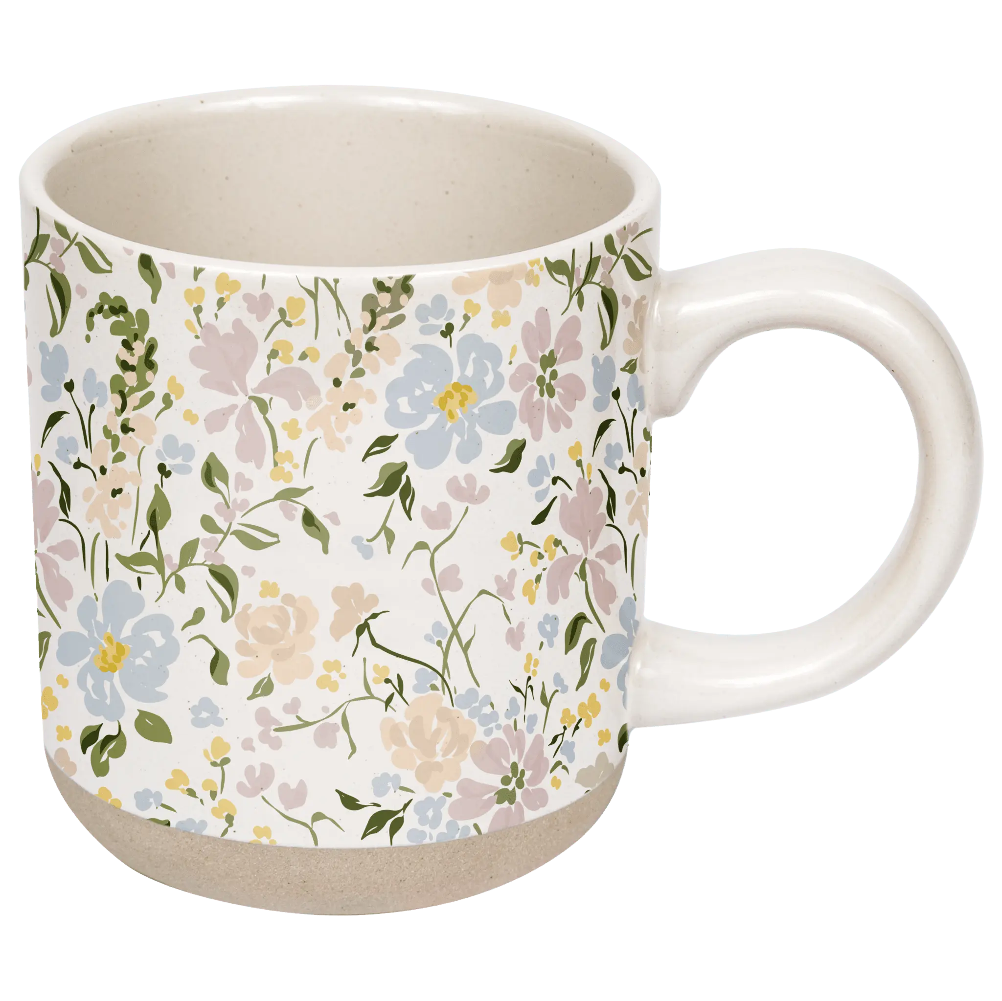 Floral 14oz. Stoneware Coffee Mug - KJ Cozy Designs