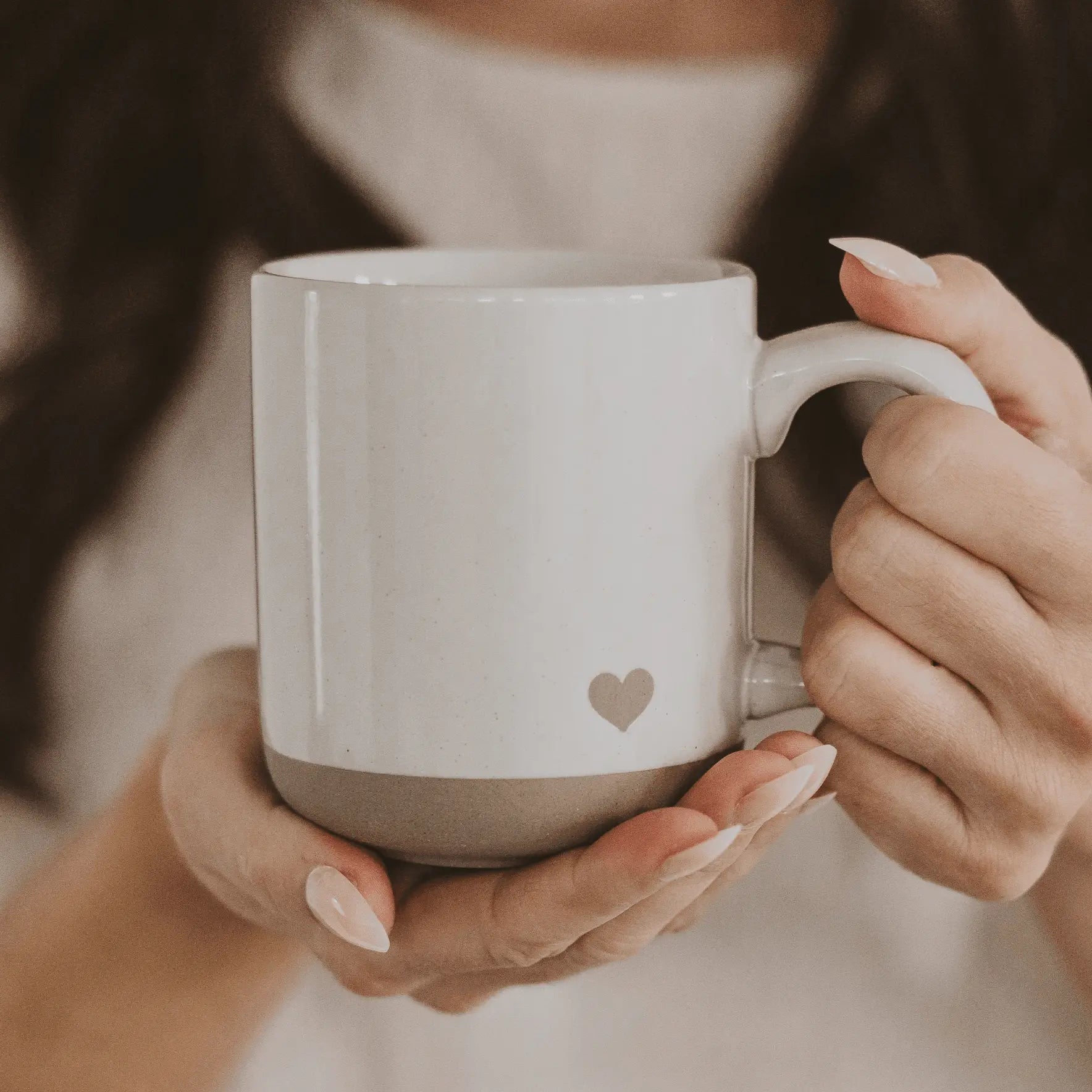 Heart 14 oz Stoneware Coffee Mug Sweet Water Decor Heart 14 oz Stoneware Coffee Mug Sweet Water Decor