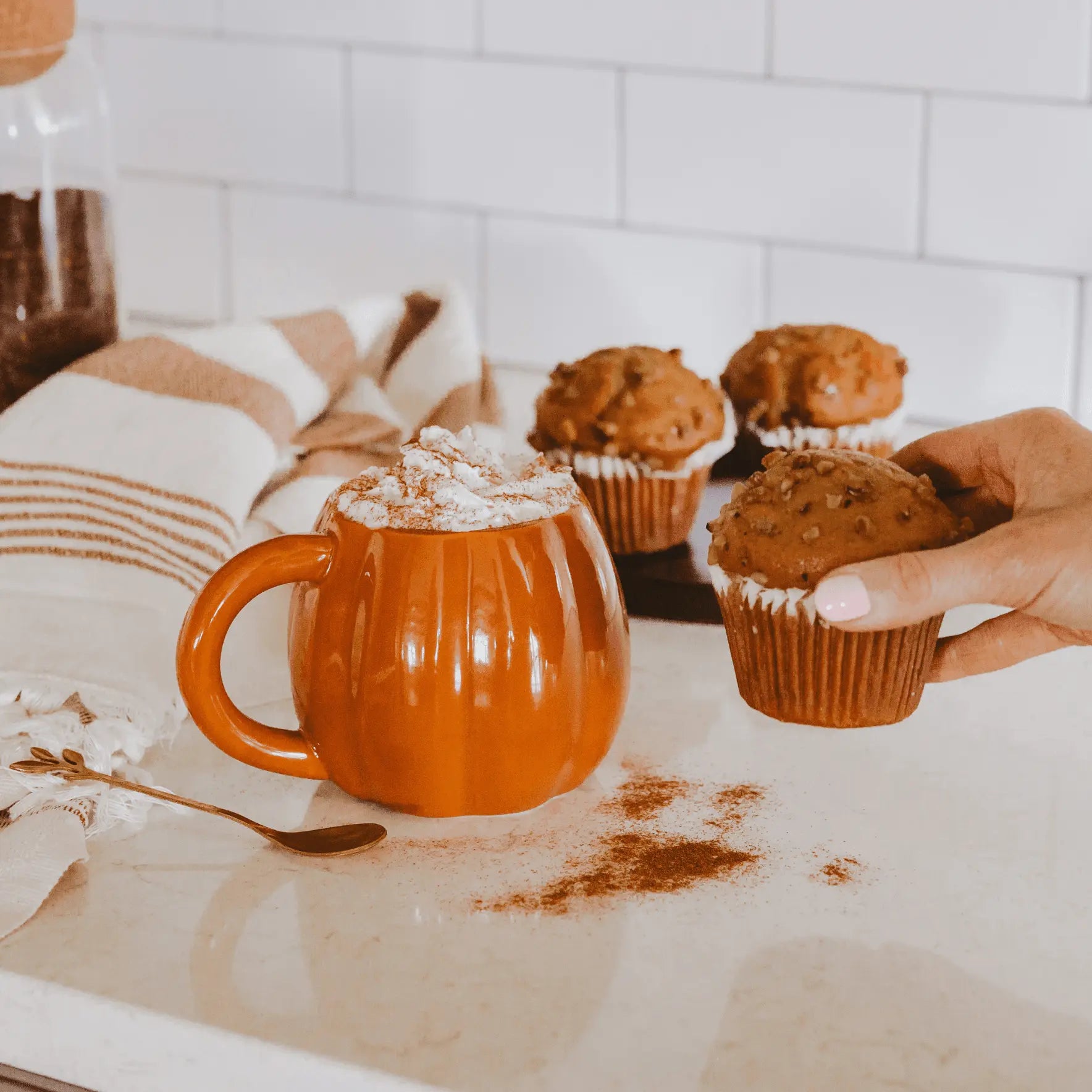 Orange Pumpkin 19oz. Figural Coffee Mug - KJ Cozy Designs