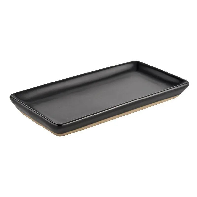 Black Stoneware Tray - KJ Cozy Designs
