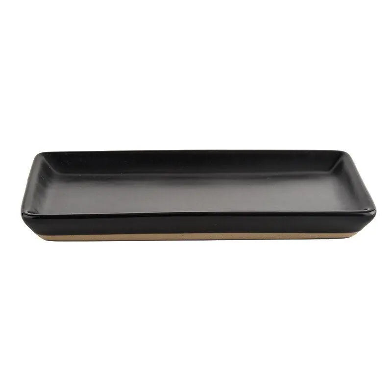 Black Stoneware Tray - KJ Cozy Designs