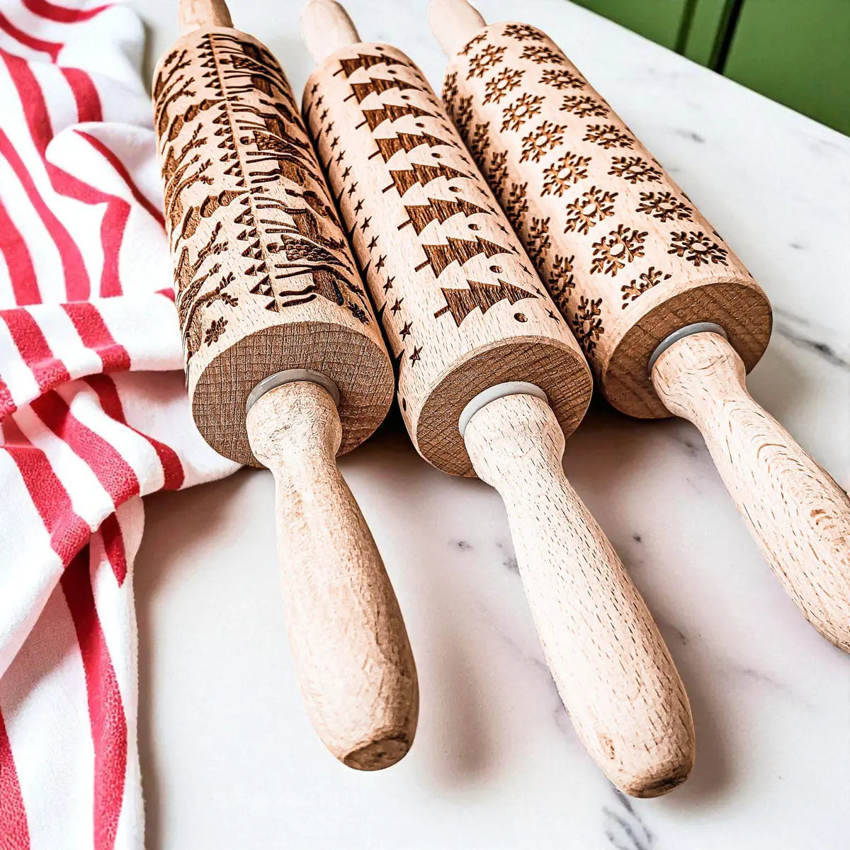Christmas Rolling Pin Set | 10 Styles Gia Roma