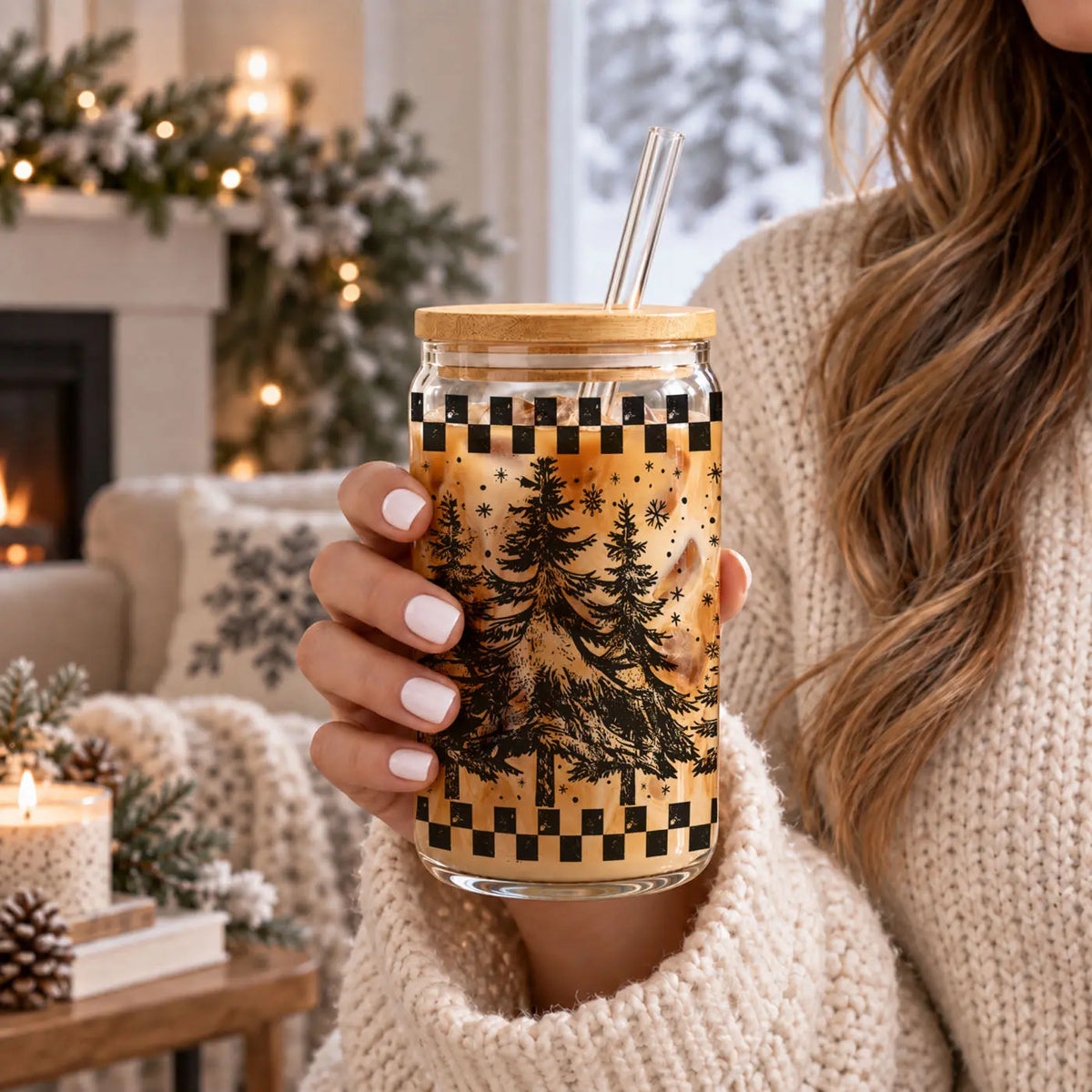 Retro Christmas Tree 17oz