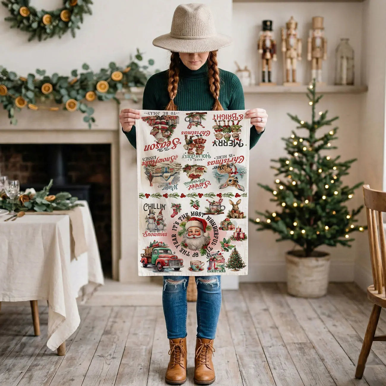 Vintage Christmas Kitchen Towel Gia Roma Vintage Christmas Kitchen Towel Gia Roma