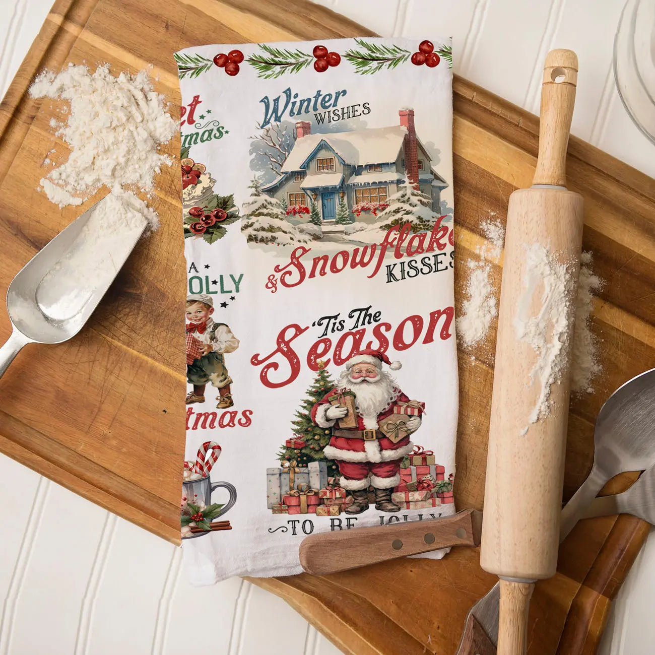 Vintage Christmas Kitchen Towel Gia Roma Vintage Christmas Kitchen Towel Gia Roma