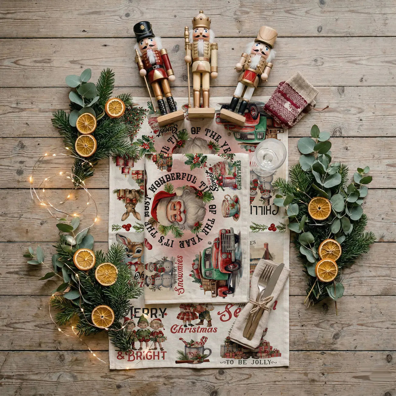 Vintage Christmas Kitchen Towel Gia Roma Vintage Christmas Kitchen Towel Gia Roma