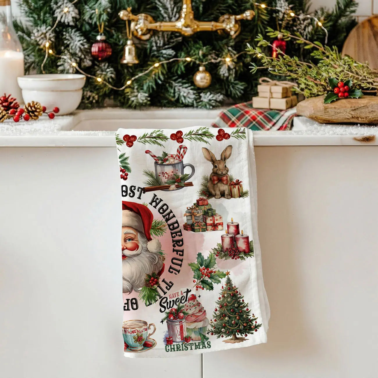 Vintage Christmas Kitchen Towel Gia Roma Vintage Christmas Kitchen Towel Gia Roma