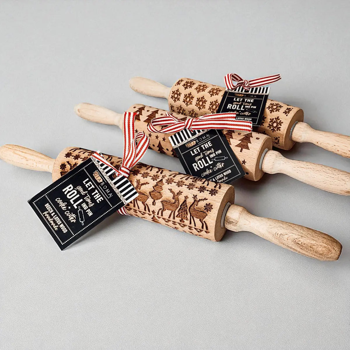 Christmas Rolling Pin Set | 10 Styles Gia Roma