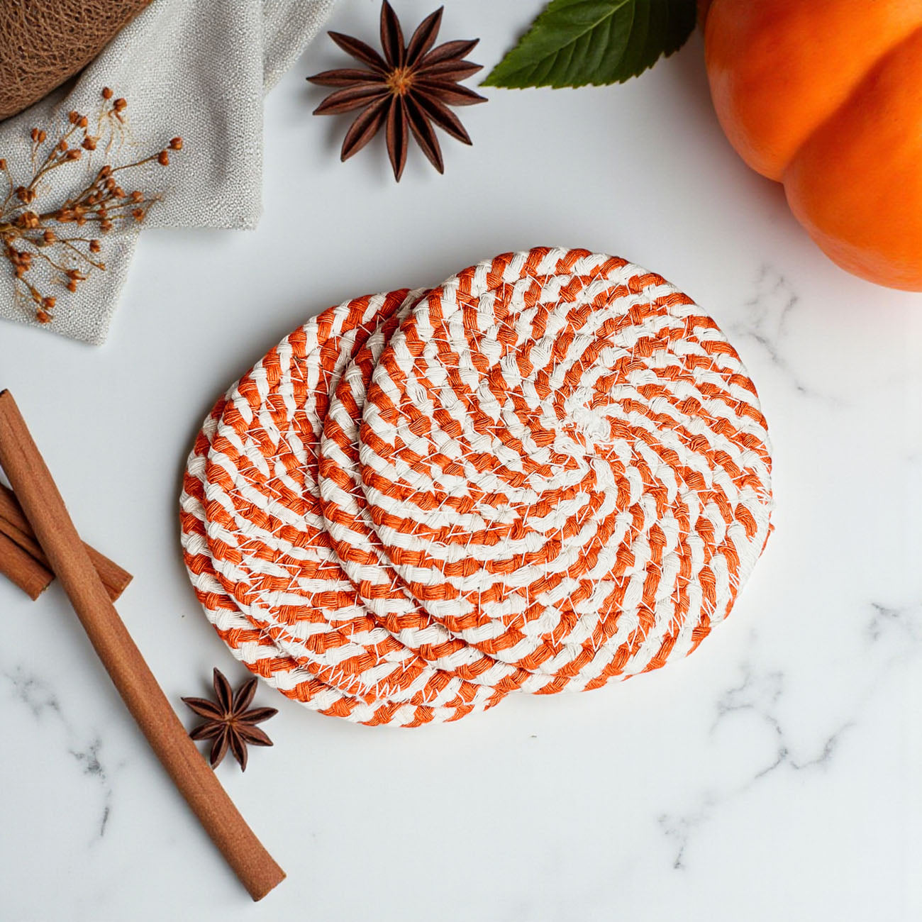 Fall Fabric Coasters Gia Roma Fall Fabric Coasters Gia Roma