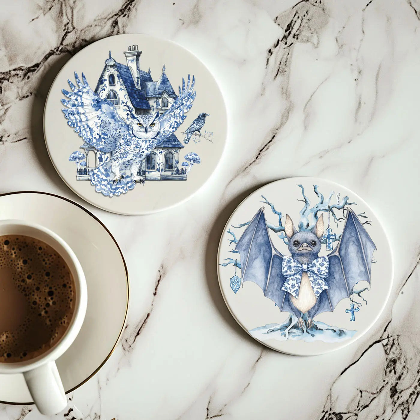 Chinoiserie Halloween Coasters Gia Roma Chinoiserie Halloween Coasters Gia Roma