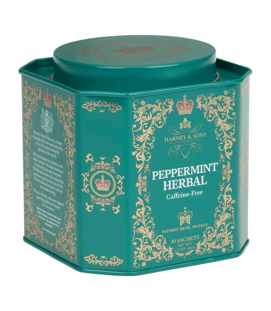 Peppermint Herbal, HRP Tin of 30 Sachets Harney & Sons Fine Teas