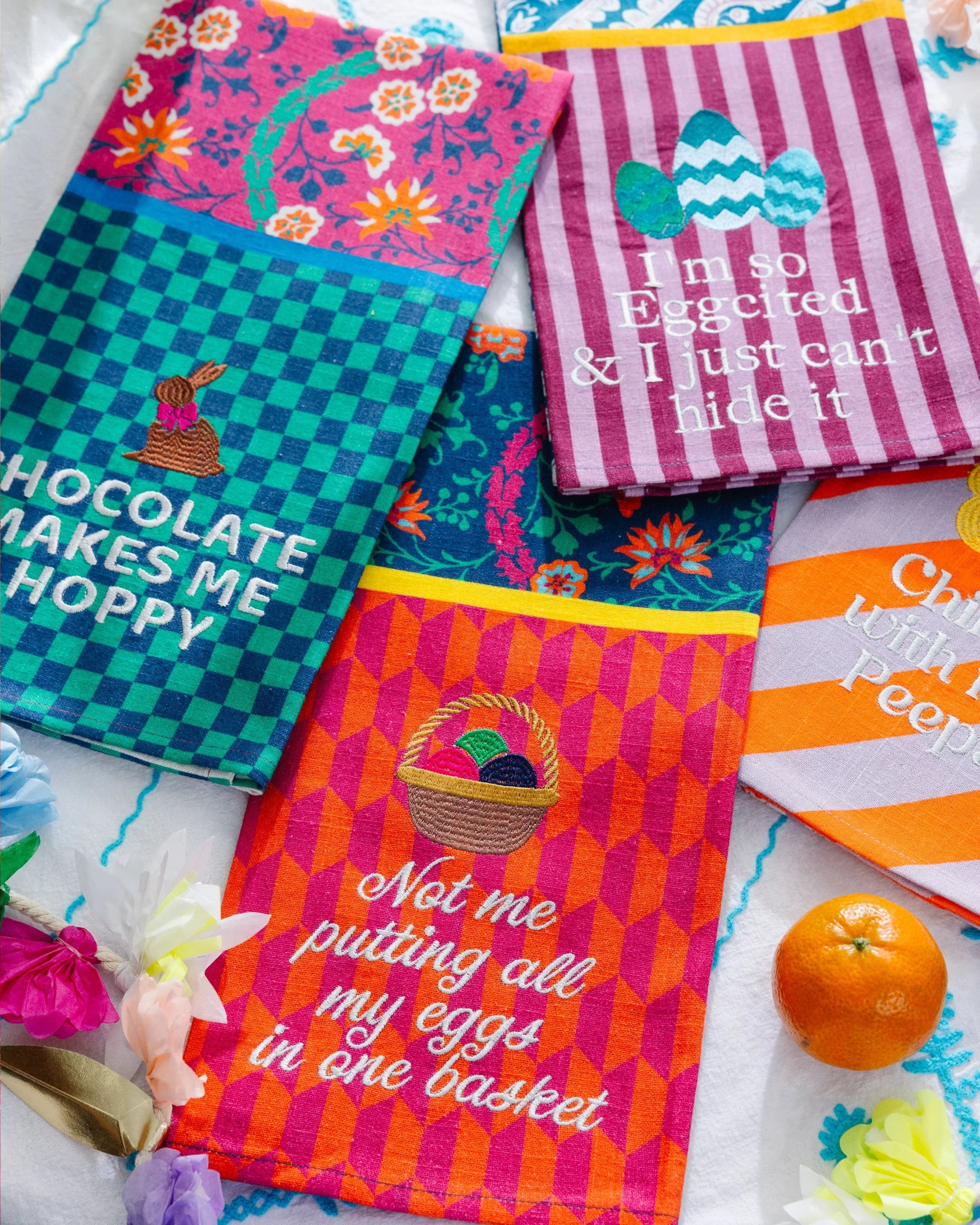 Eggs Basket Dish Towel