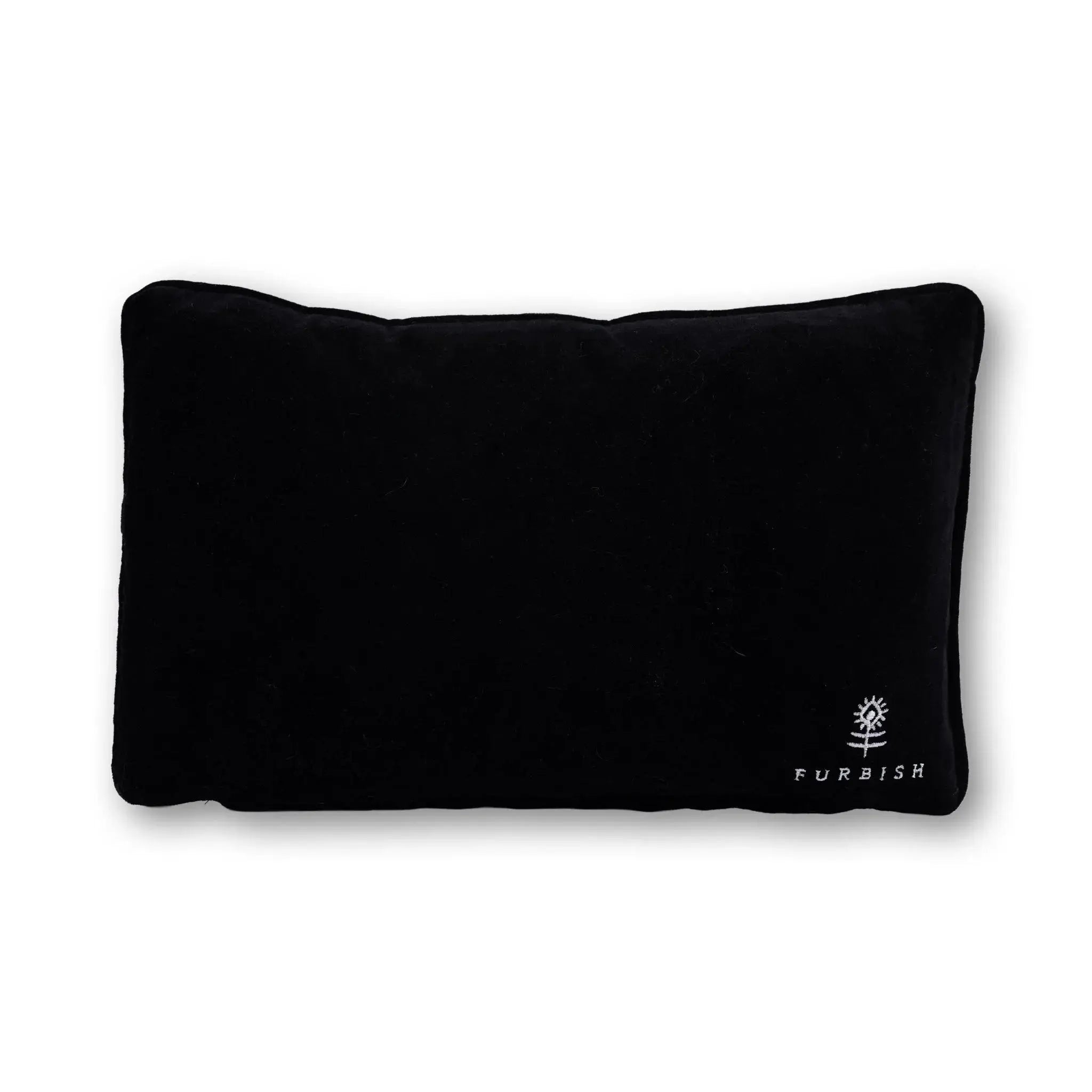 back of the pillow with Furbish logo