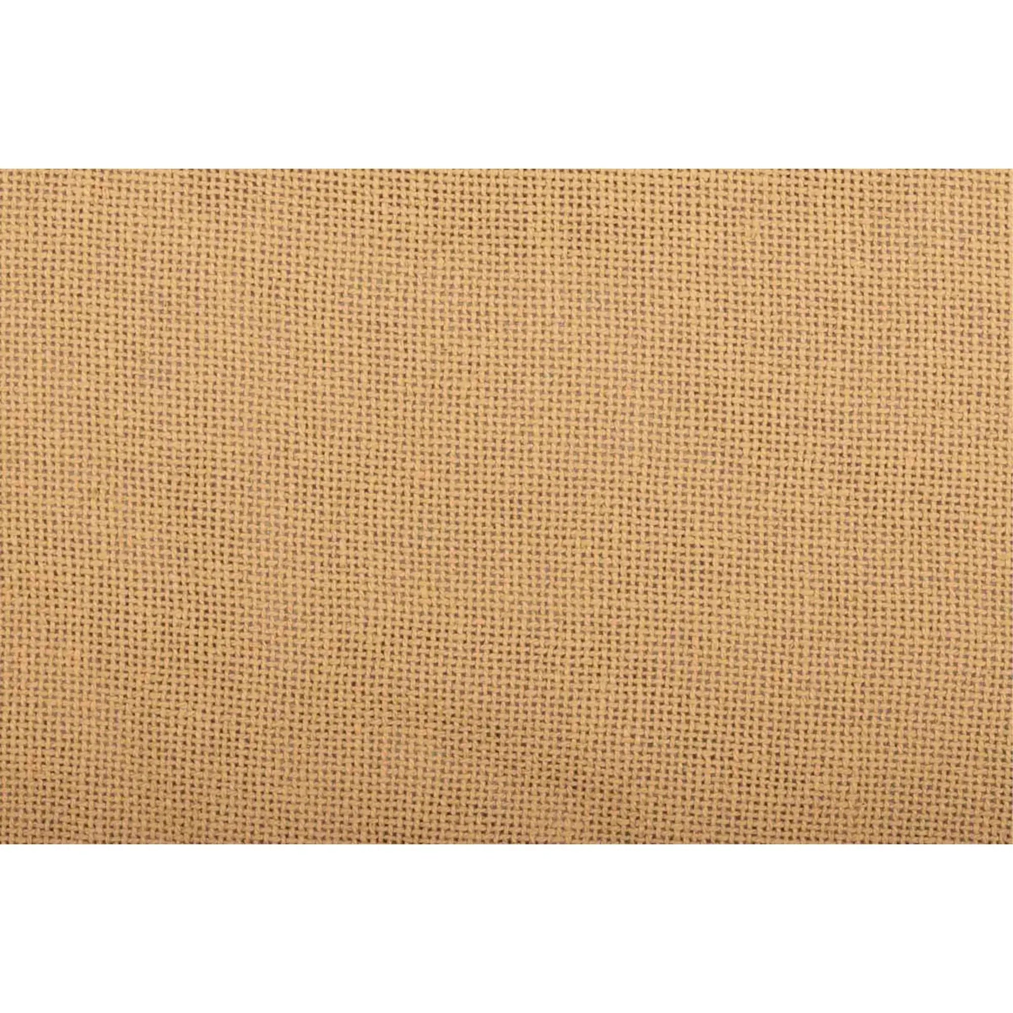 Natural burlap fabric with rustic woven texture for farmhouse and cottage home decor