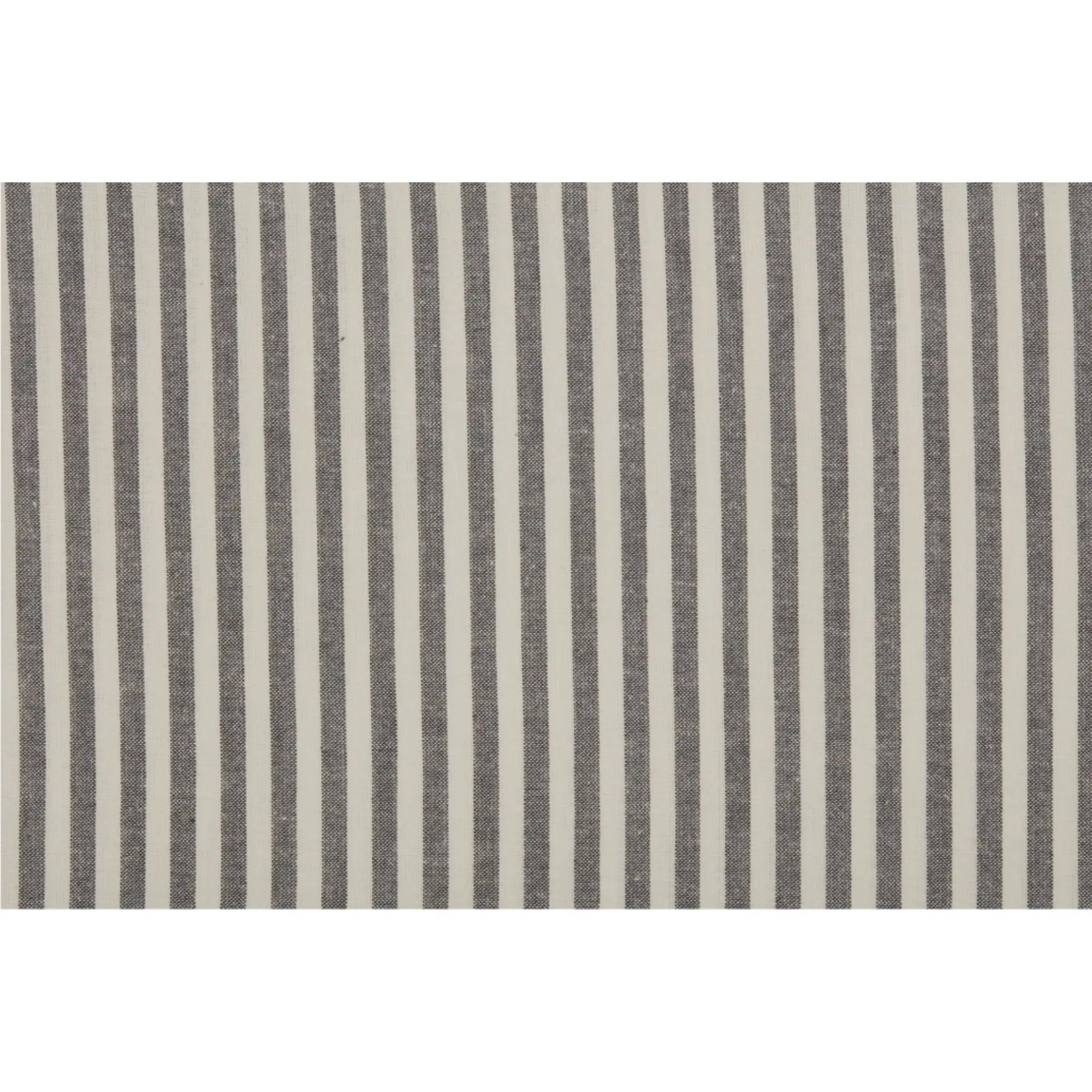 Farmhouse Ticking Gray Shower Curtain – Cotton Stripe 72x72