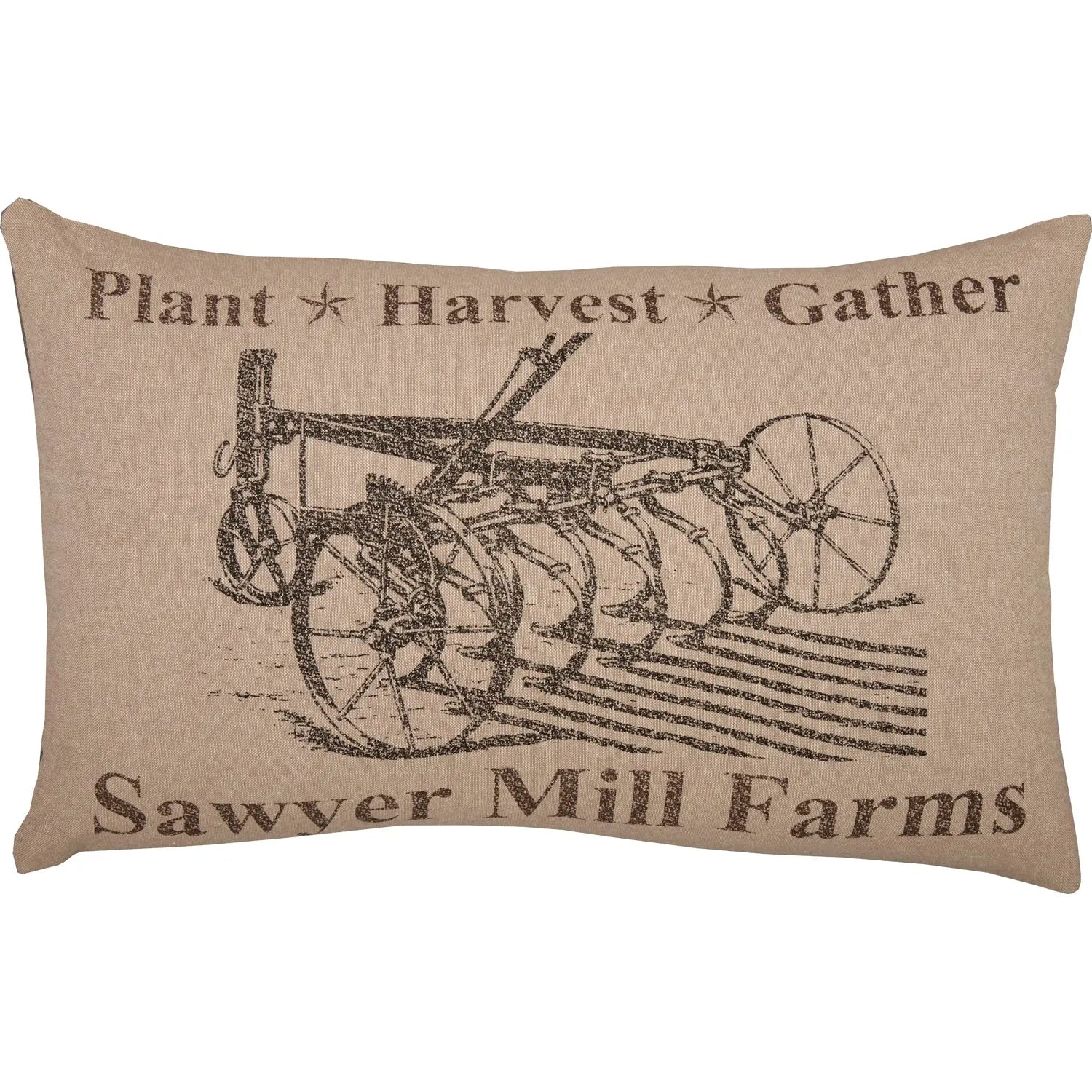 Sawyer Mill "Plant Harvest Gather" Lumbar Throw Pillow – 14" x 22"