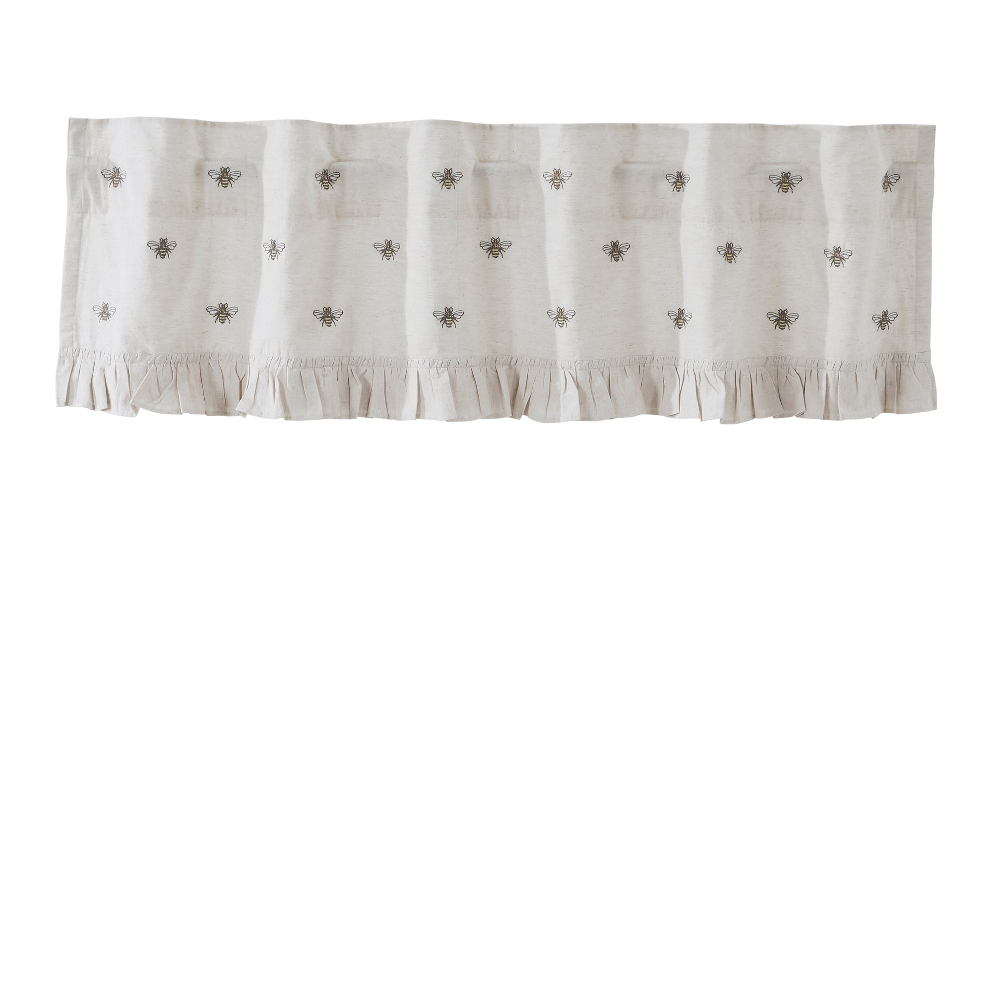 Embroidered Bee Valance – 16x60