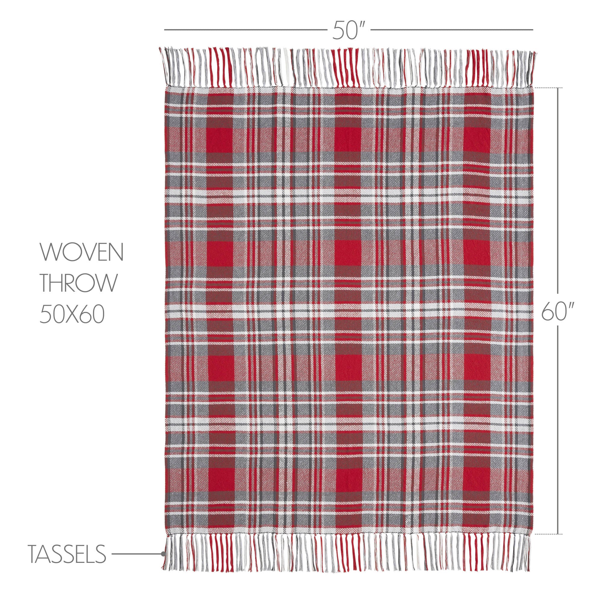 Gregor Plaid Woven Throw – 50x60