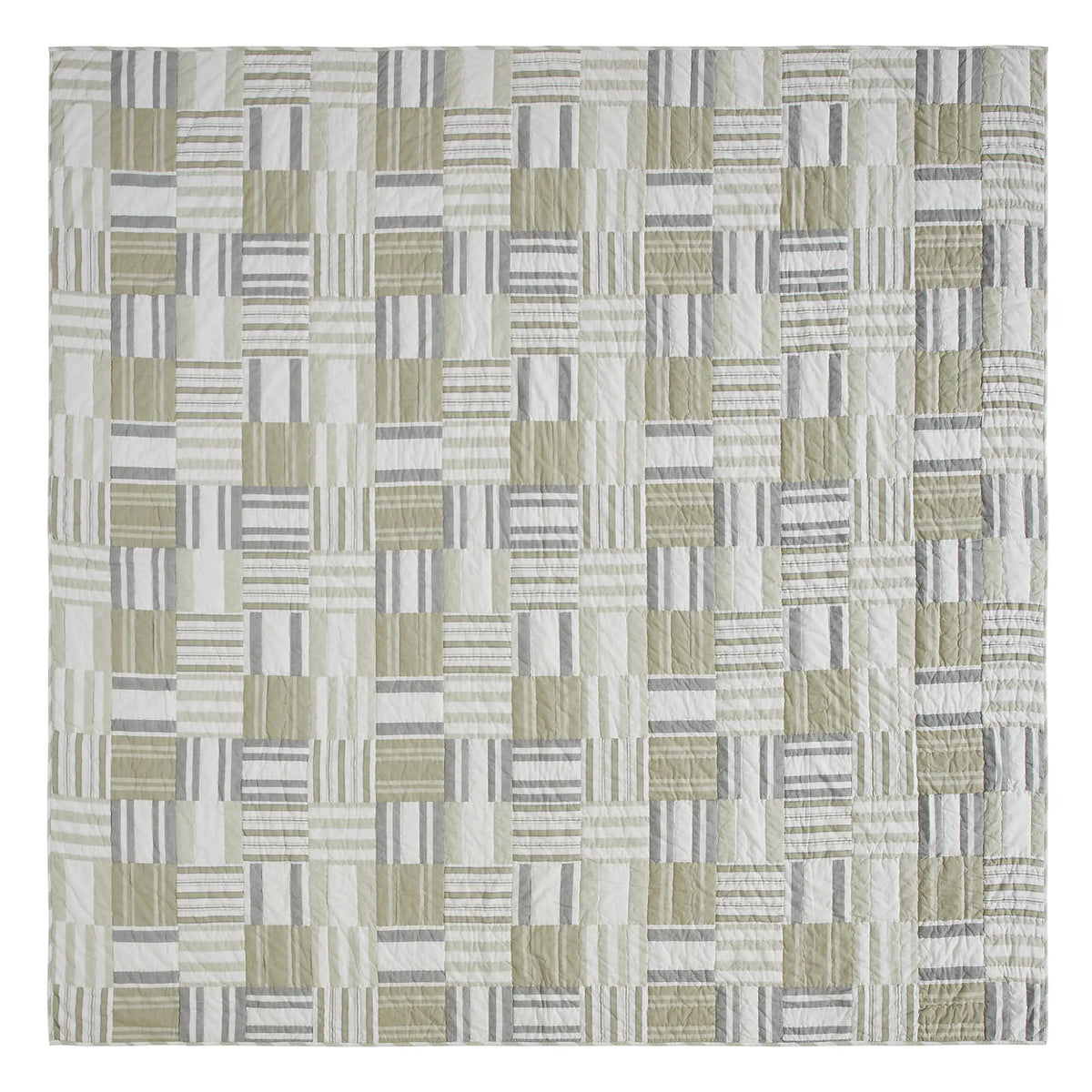 Patterned rug with geometric design on a white background