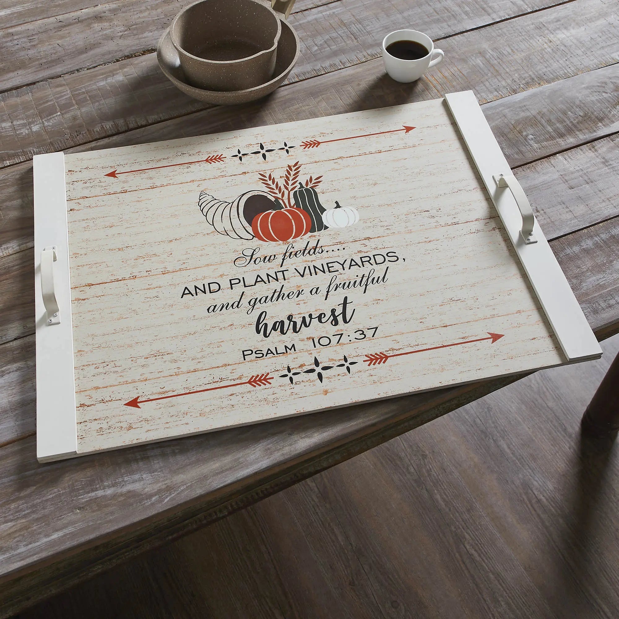 Psalm 107:37 Farmhouse Noodle Board Stove Cover – Harvest Decor