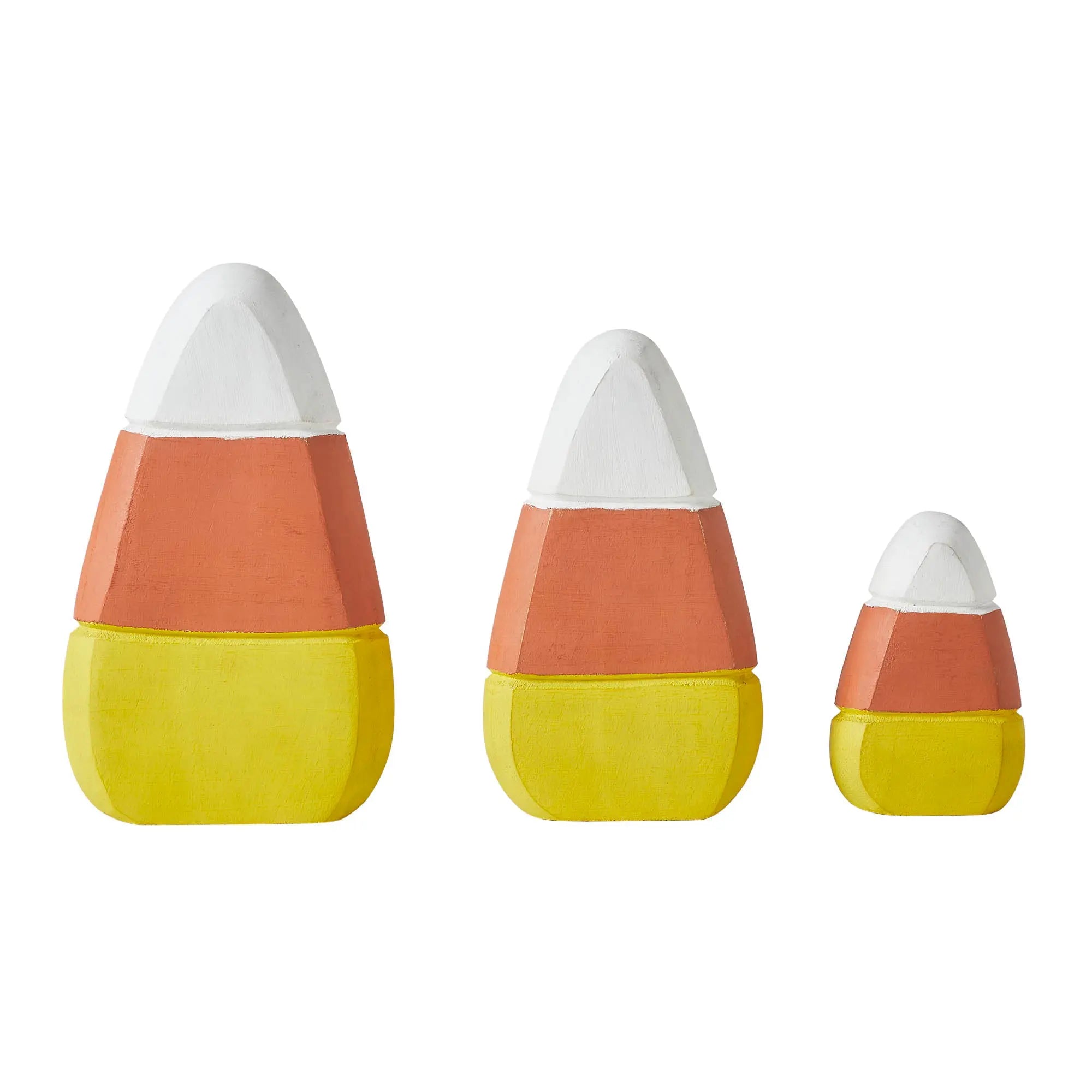 Fall Autumn Candy Corn Wooden Décor Set of 3