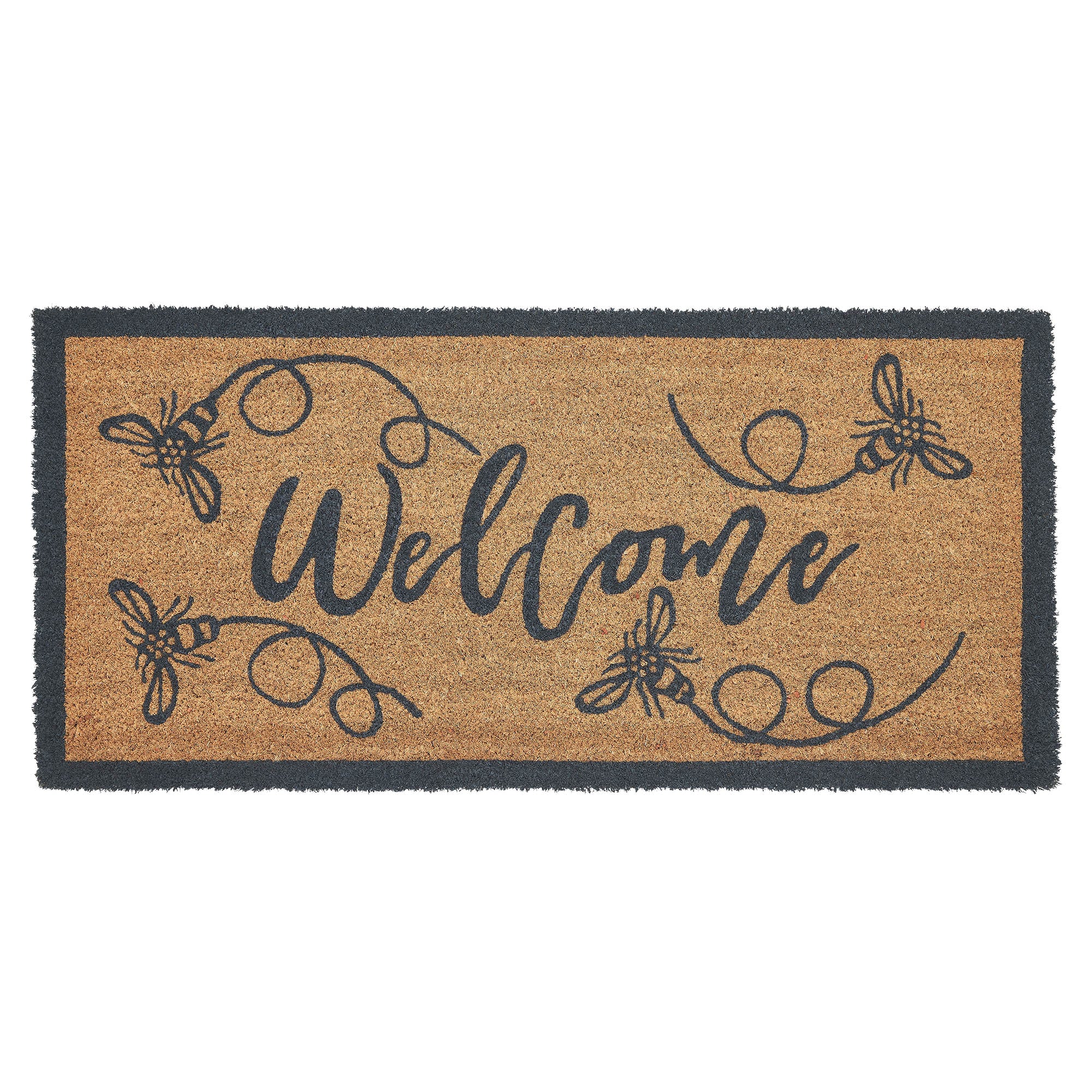 Buzzy Bees Coir Welcome Rug – 17x36